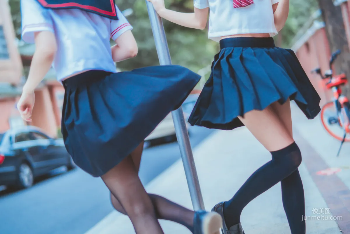 桜桃喵&疯猫ss 《JK百合2》 [萝莉COS] 写真集28