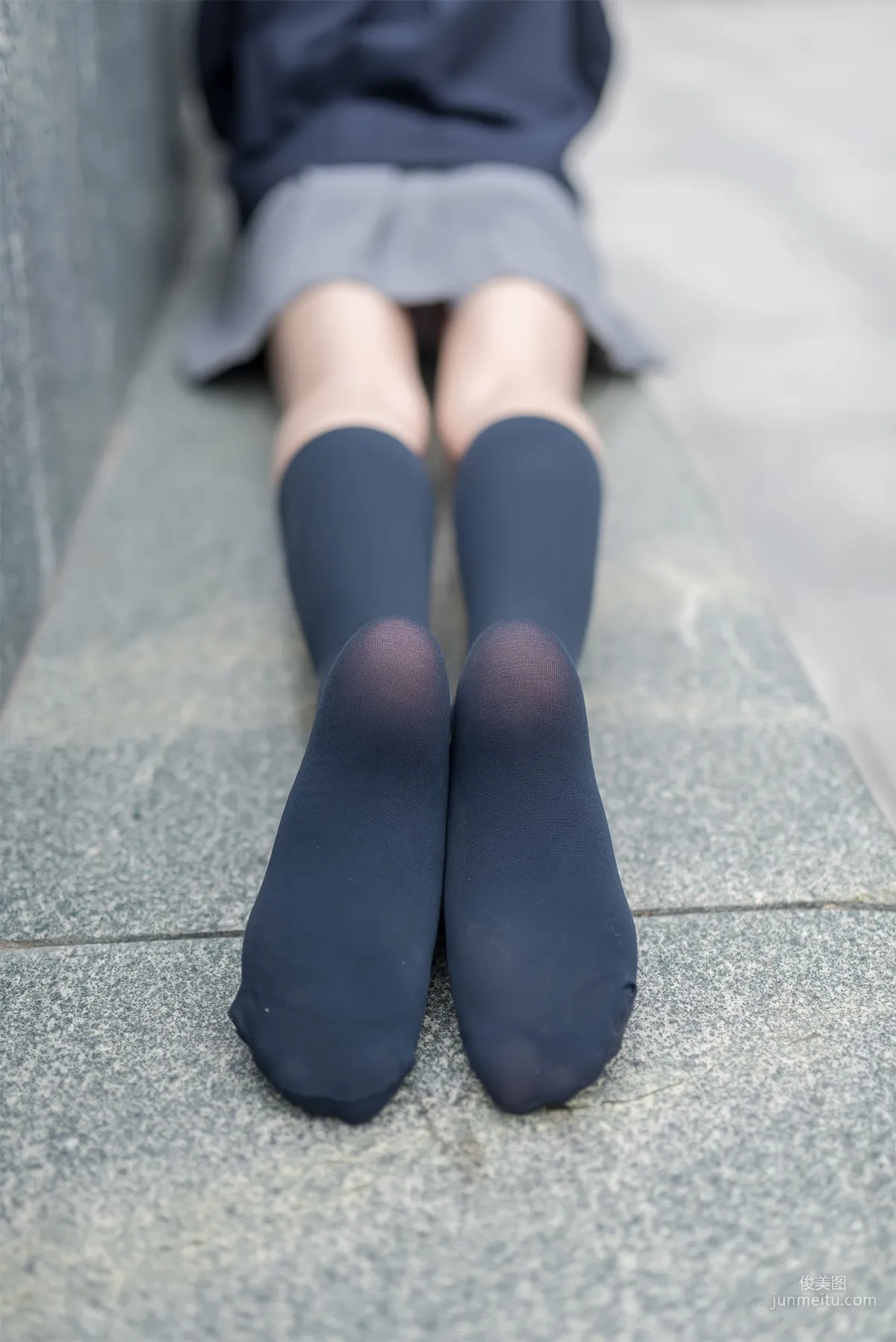 [Fengzhi Lingyu] NO.022 Schoolgirl Outdoor Black Stockings 2 Photo Set photo 13
