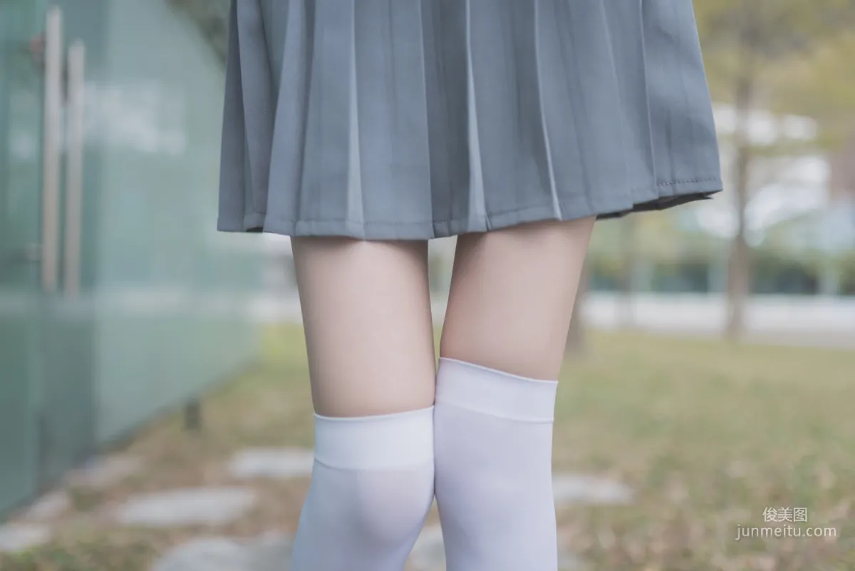 [Fengzhi Lingyu] NO.021 Schoolgirl Outdoor Black Stockings 1, Photo Set photo 47
