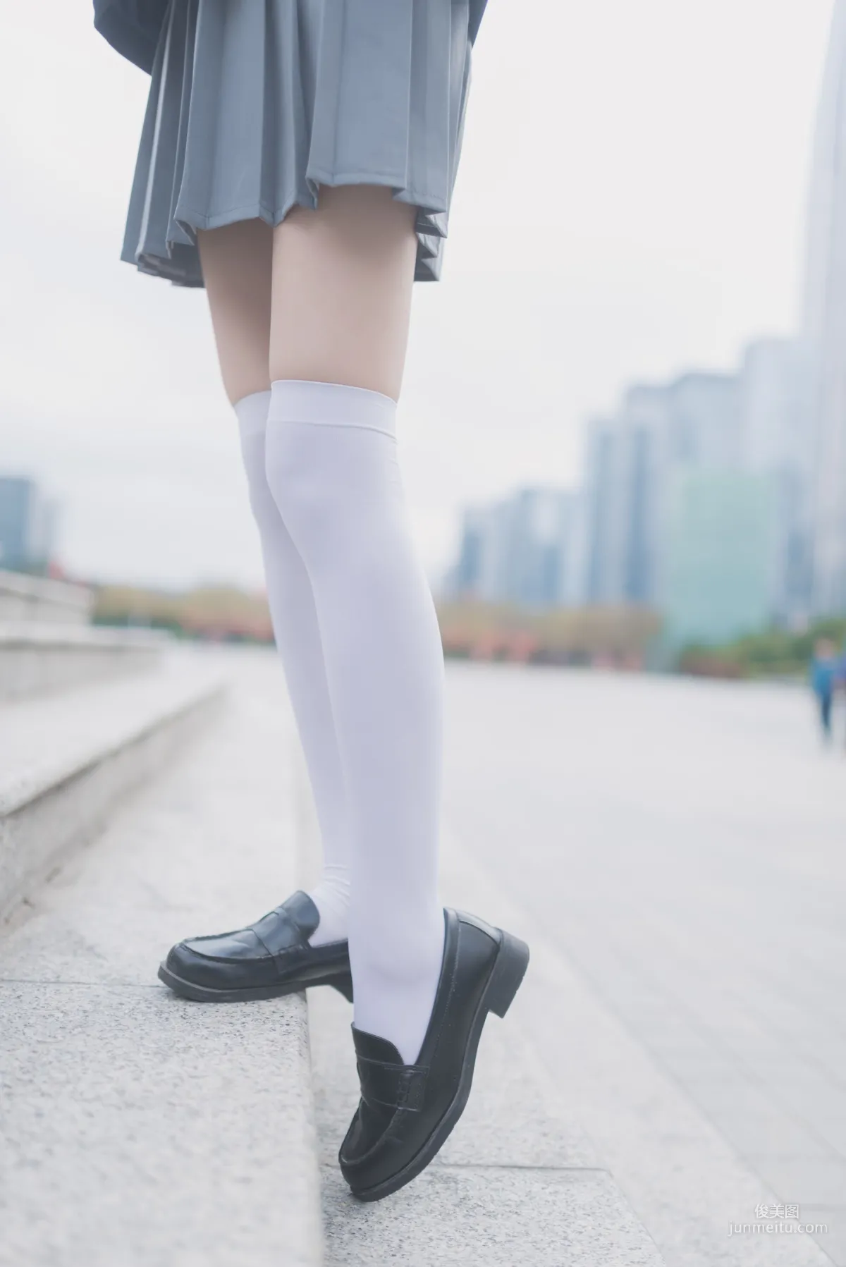 [Fengzhi Lingyu] NO.021 Schoolgirl Outdoor Black Stockings 1, Photo Set photo 40