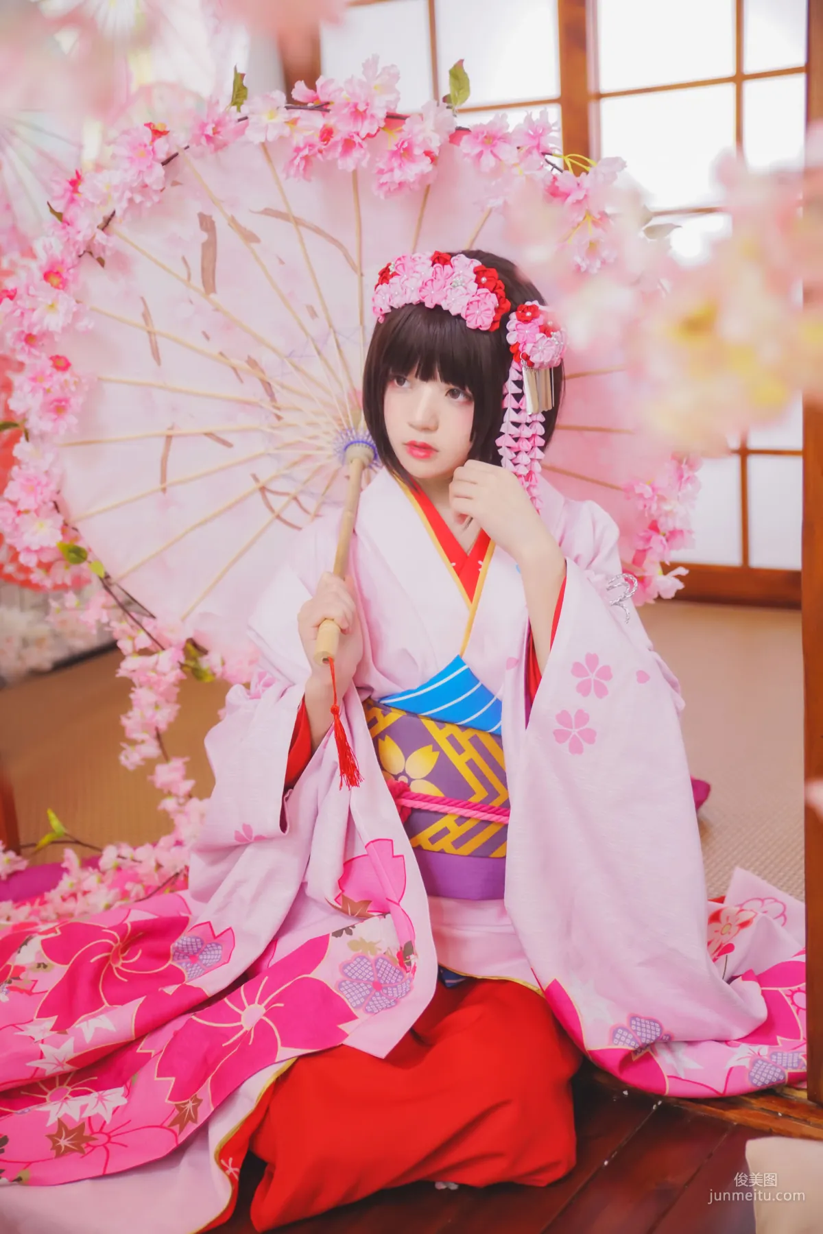 桜桃喵《(加藤惠)和服》 [萝莉COS] 写真集1