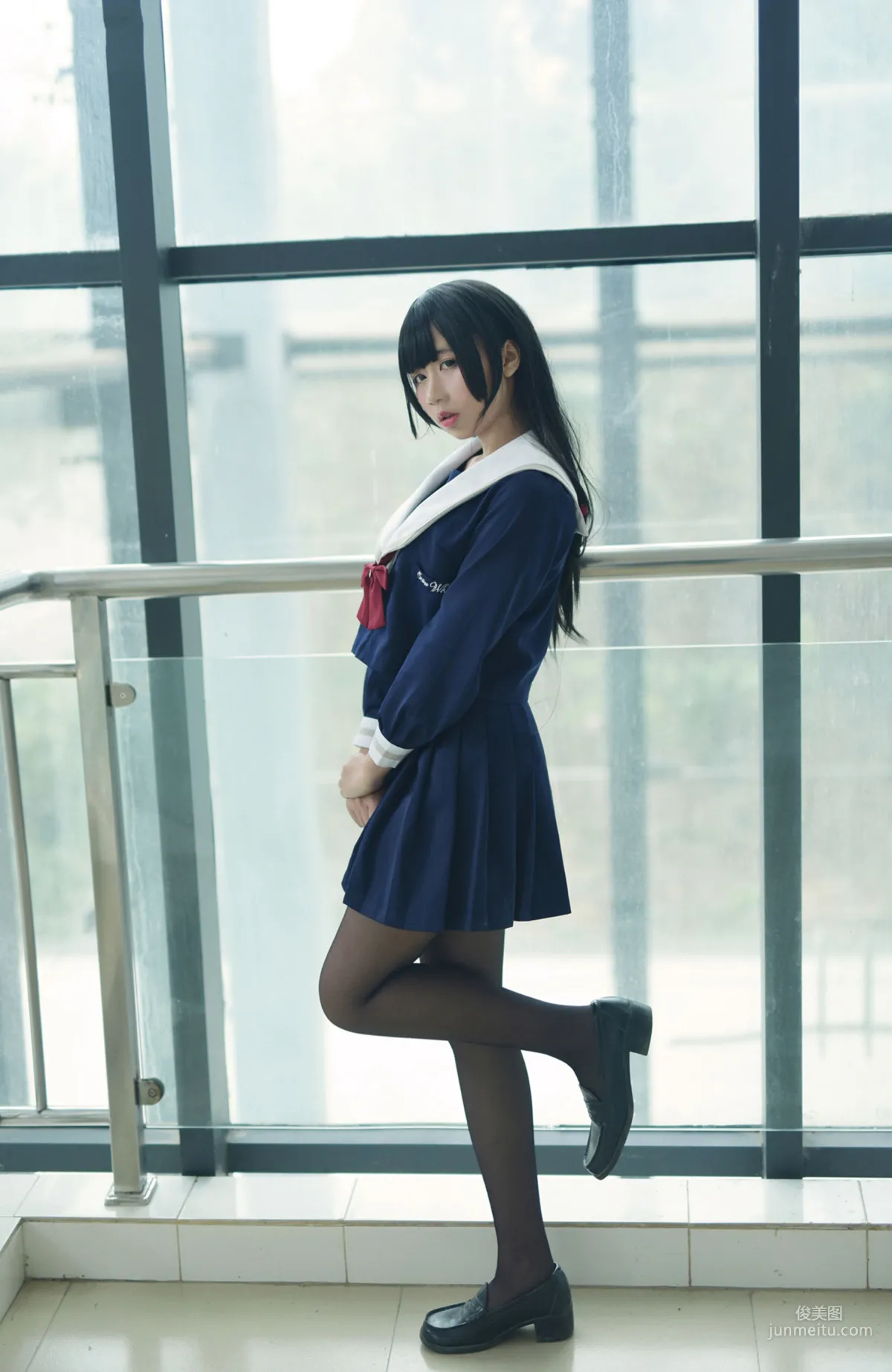 [风之领域] NO.118 JK黑丝美丽胴体 写真集1