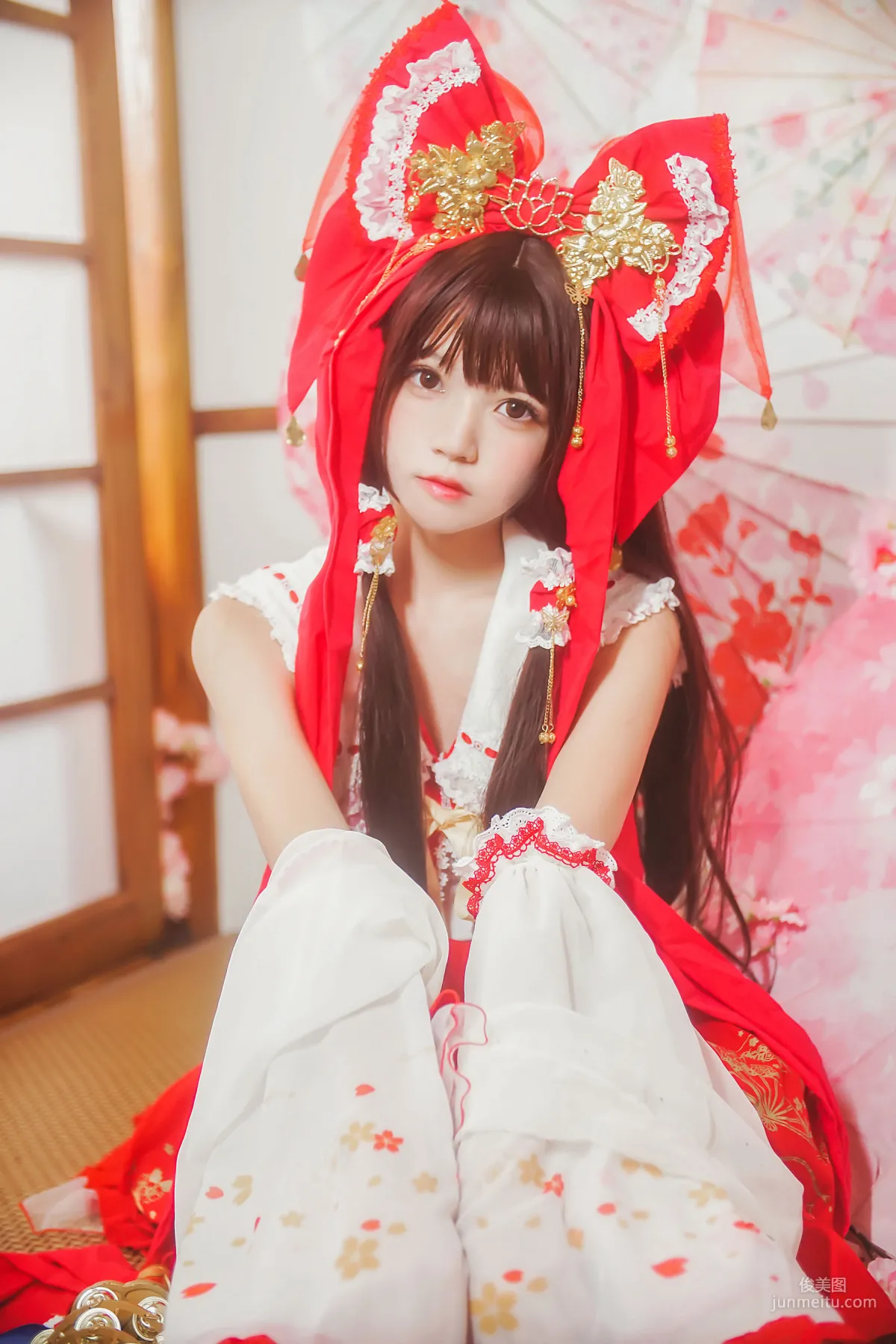 桜桃喵《靈夢 新年快樂》 [蘿莉COS] 寫真集 15