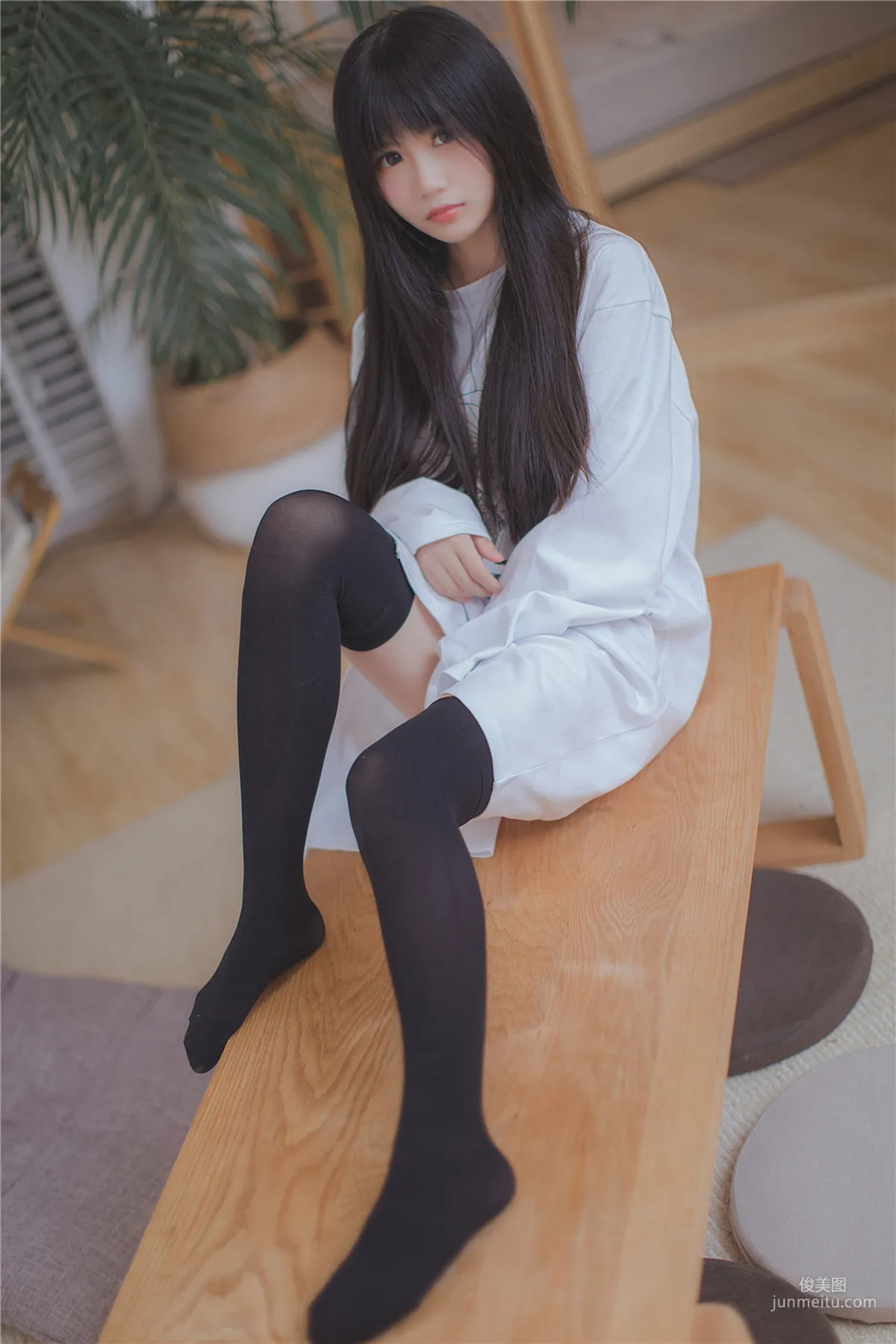 [风之领域] NO.079 长发的黑丝学妹 写真集32