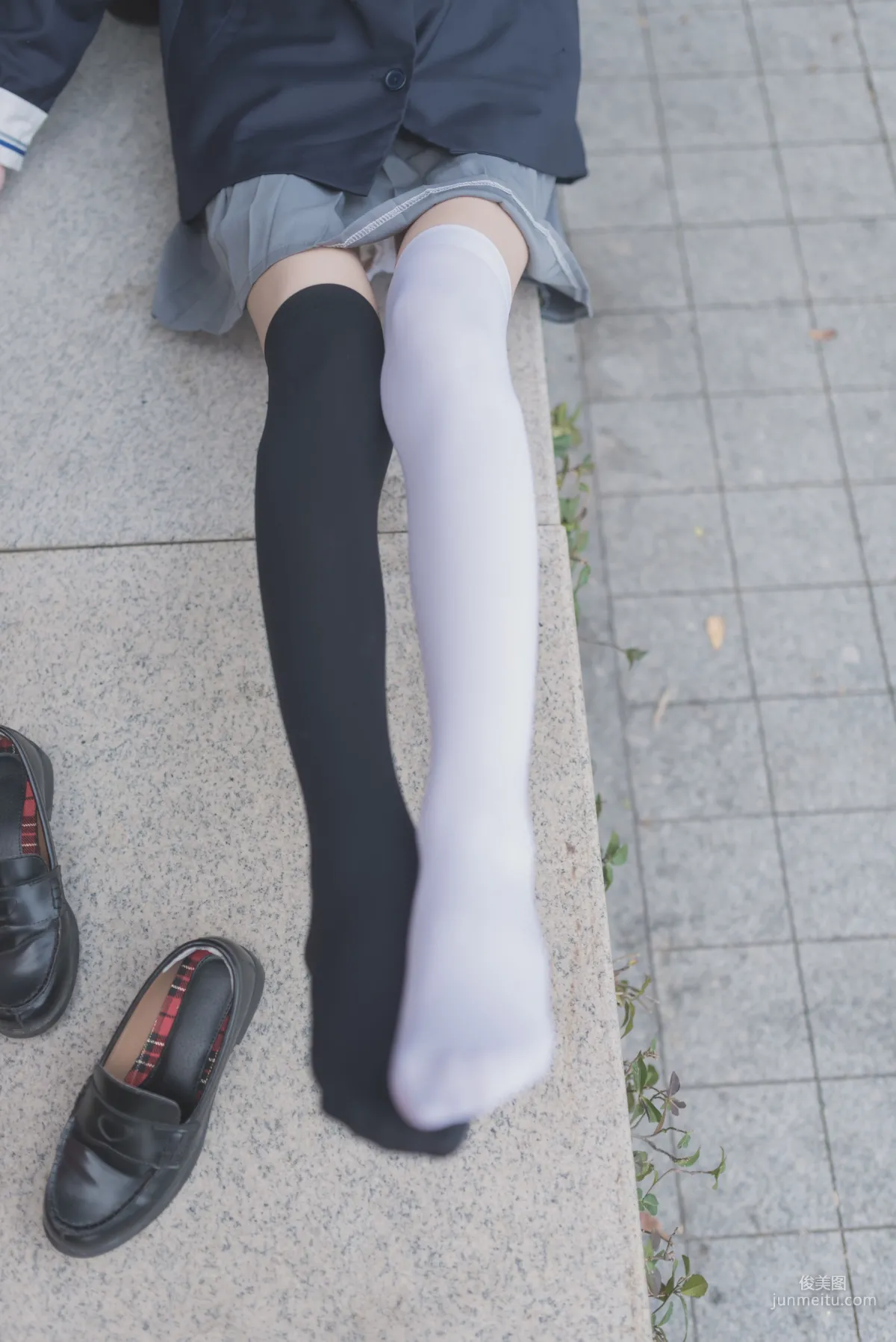 [Fengzhi Lingyu] NO.021 Schoolgirl Outdoor Black Stockings 1, Photo Set photo 25