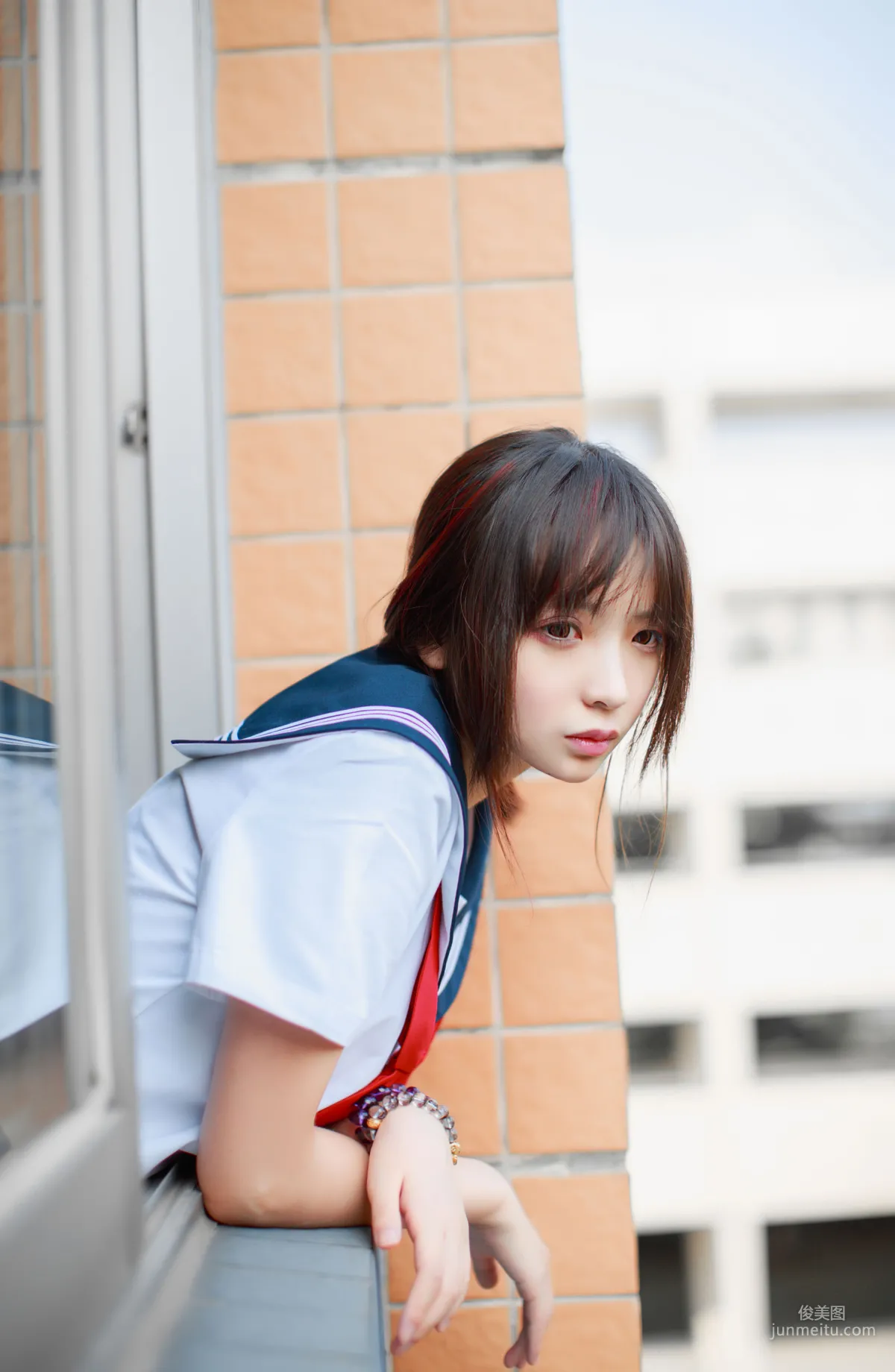 瘋貓ss《同桌的水手服》 [蘿莉COS] 寫真集 27