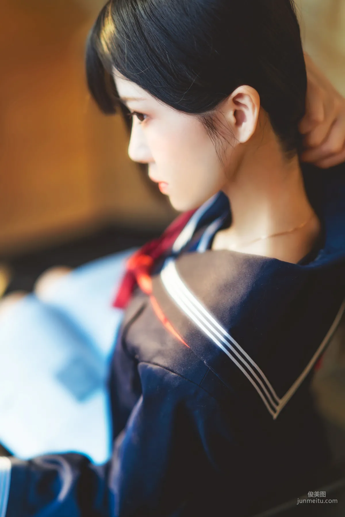 桜桃喵《(小少女)黑色水手服》 [蘿莉COS] 寫真集 18