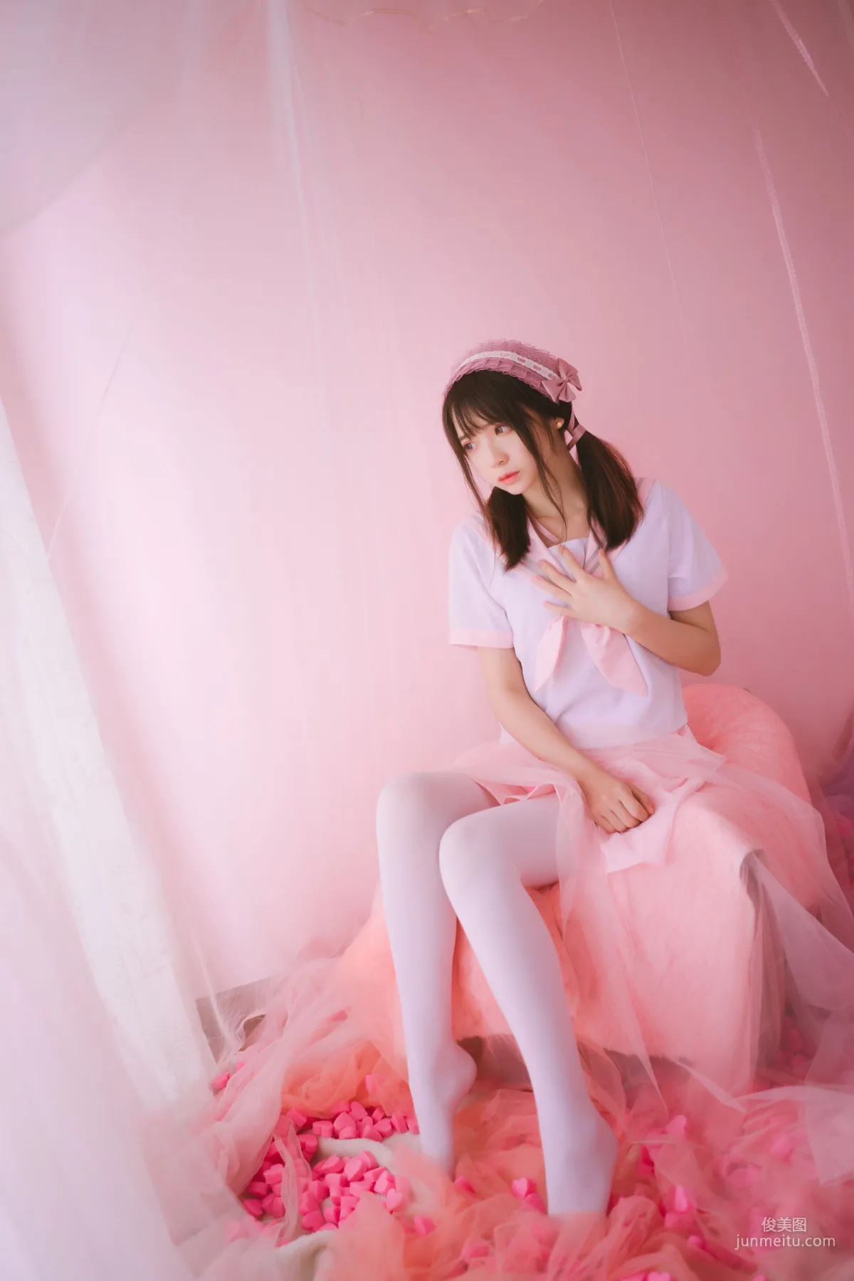疯猫ss《丝袜狂想曲(粉)》 [萝莉COS] 写真集49