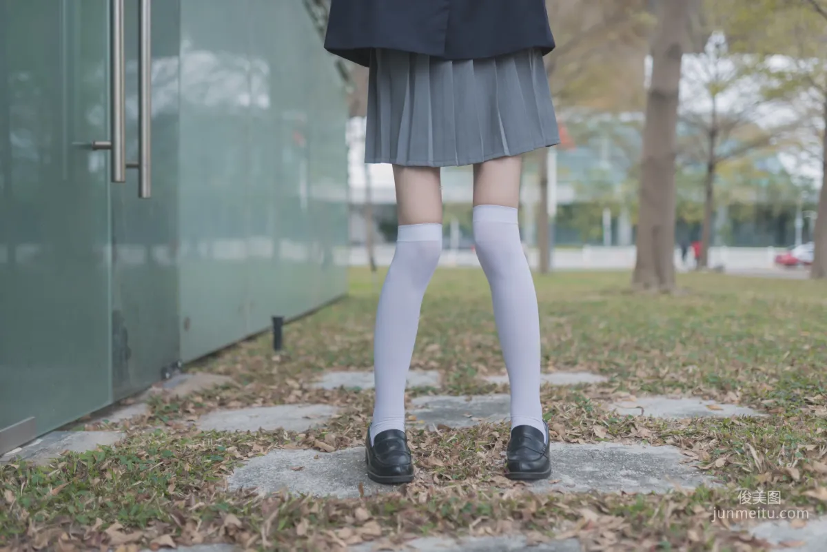 [Fengzhi Lingyu] NO.021 Schoolgirl Outdoor Black Stockings 1, Photo Set photo 45
