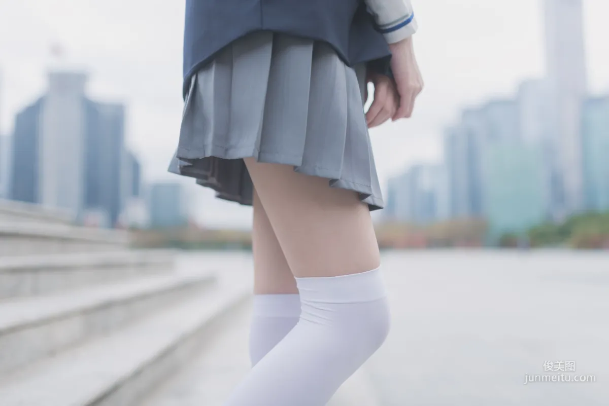 [Fengzhi Lingyu] NO.021 Schoolgirl Outdoor Black Stockings 1, Photo Set photo 43
