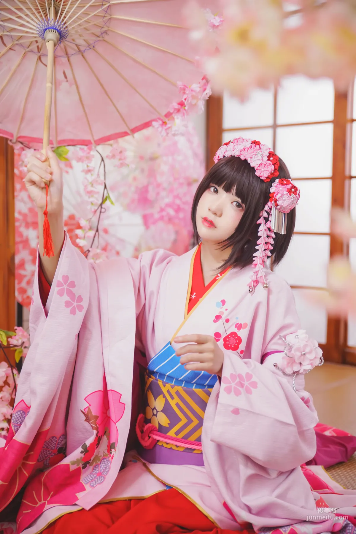 桜桃喵《(加藤惠)和服》 [萝莉COS] 写真集4
