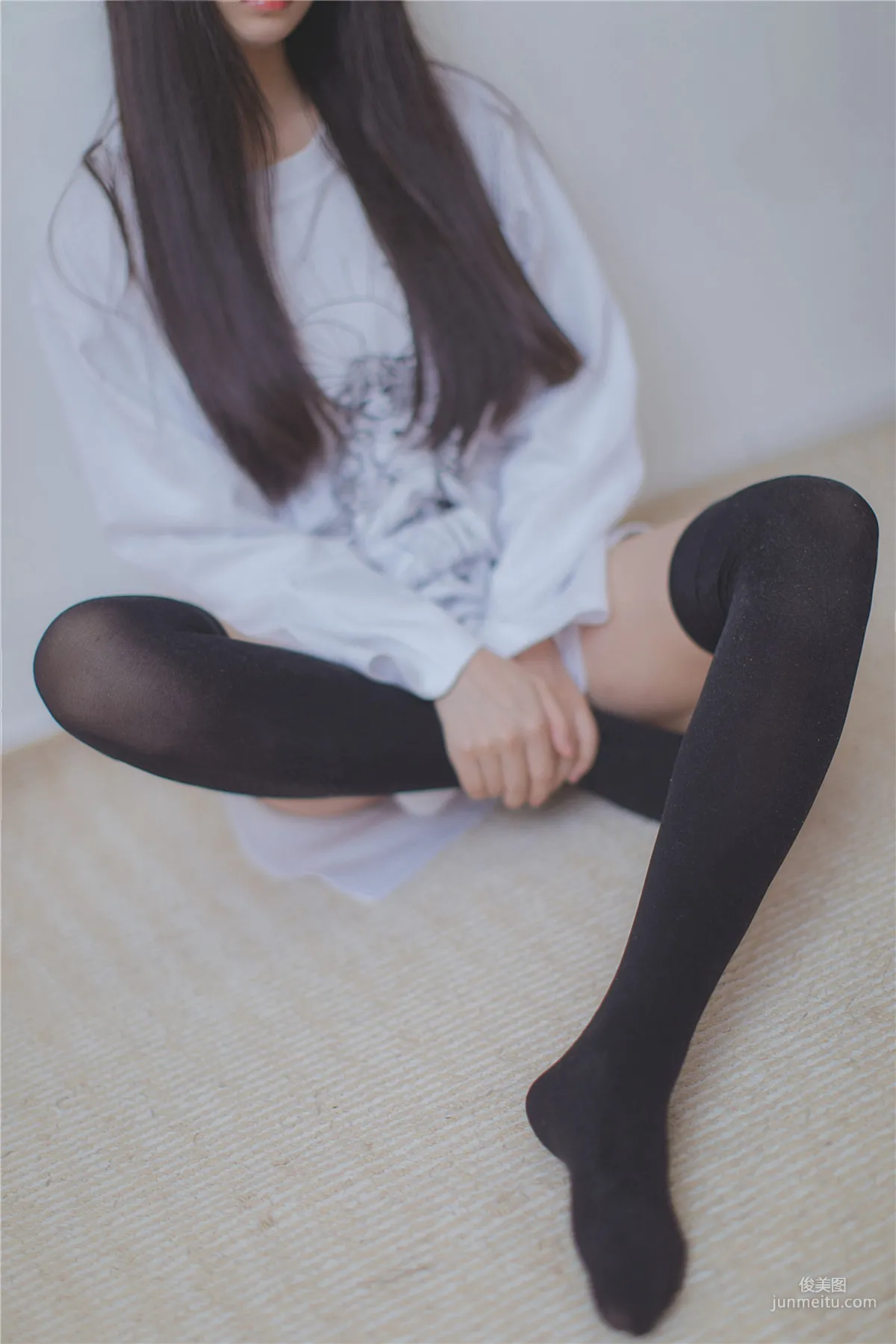 [风之领域] NO.079 长发的黑丝学妹 写真集42