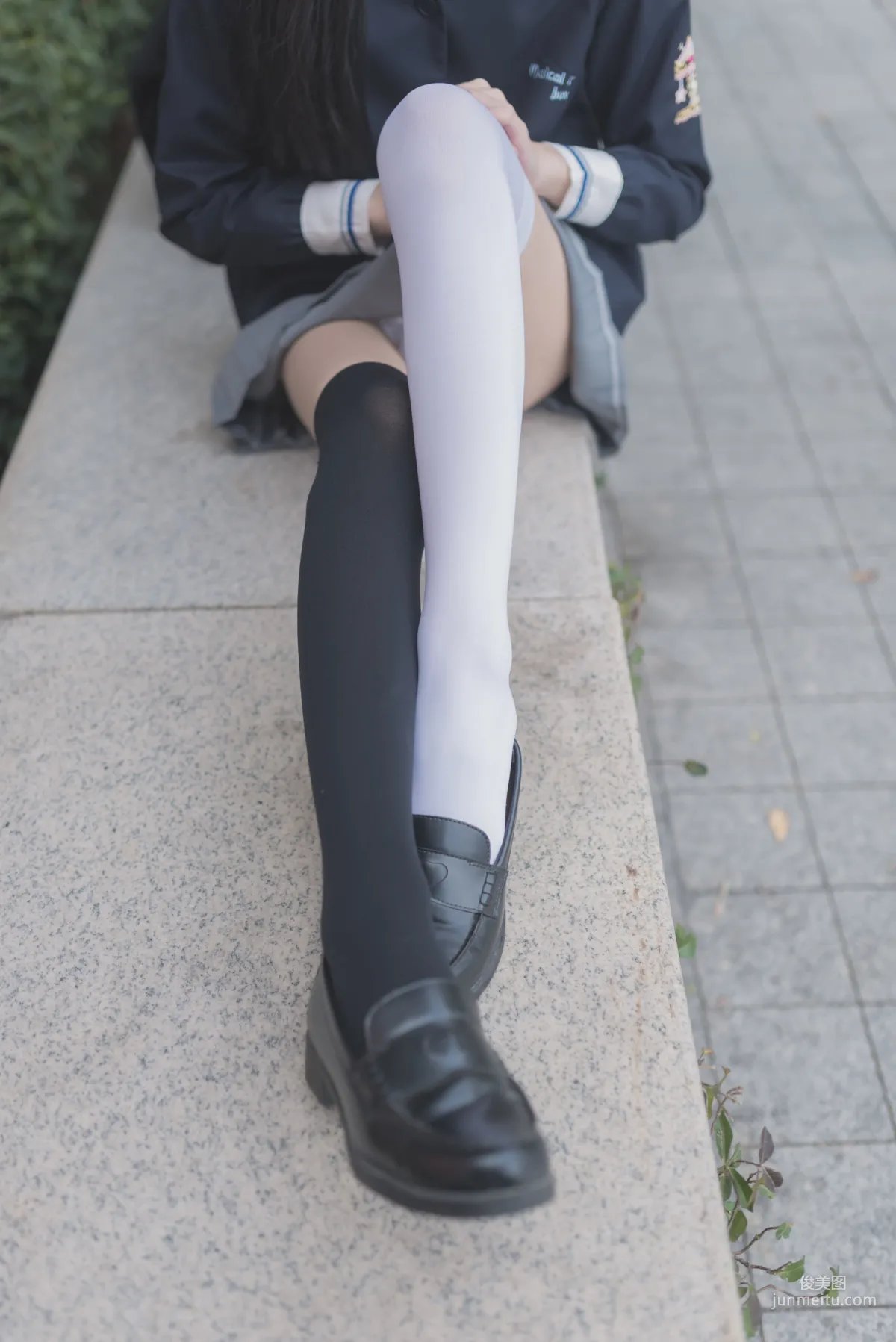 [Fengzhi Lingyu] NO.021 Schoolgirl Outdoor Black Stockings 1, Photo Set photo 24