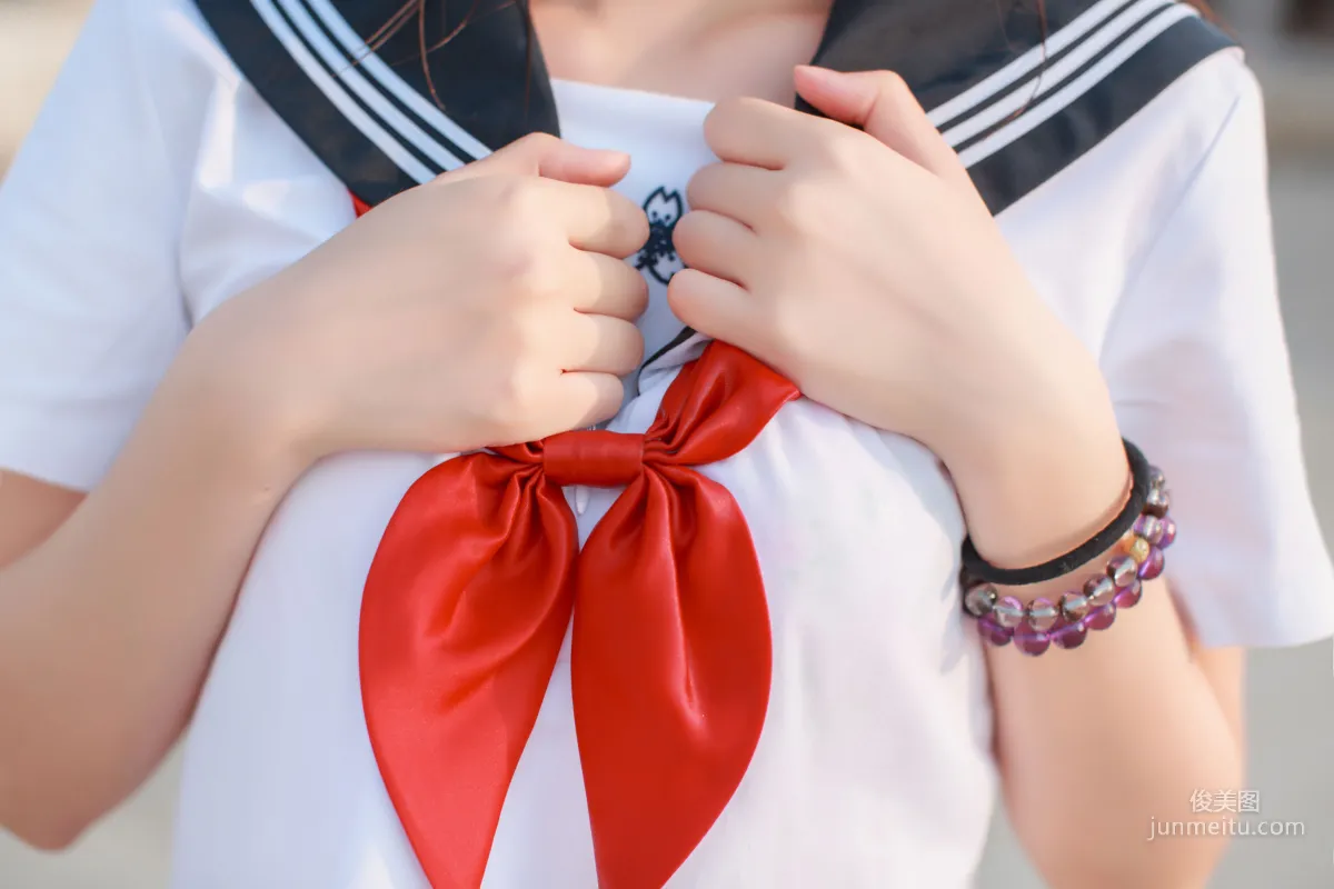 瘋貓ss《同桌的水手服》 [蘿莉COS] 寫真集 35