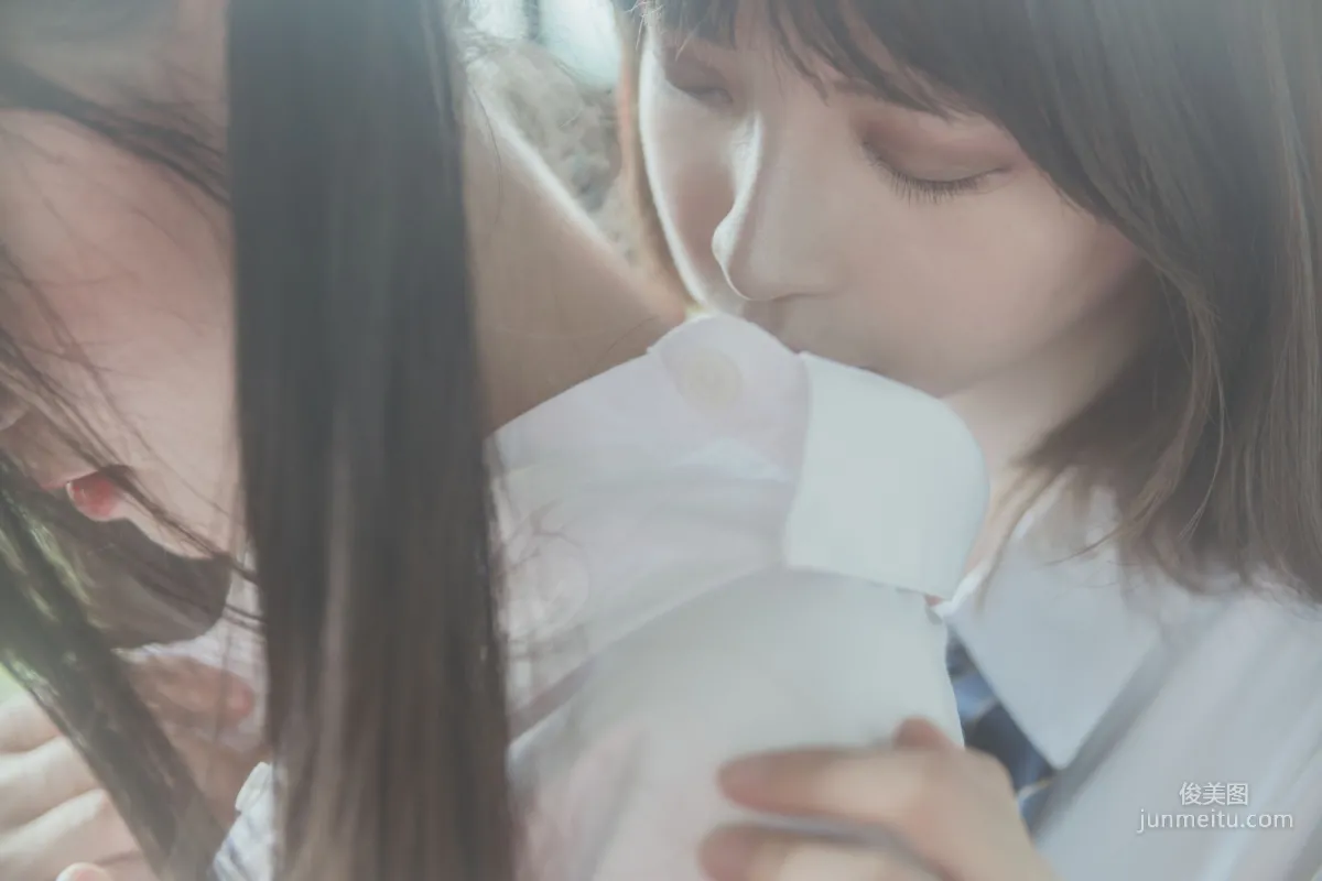 桜桃喵&疯猫ss《JK百合》 [萝莉COS] 写真集19