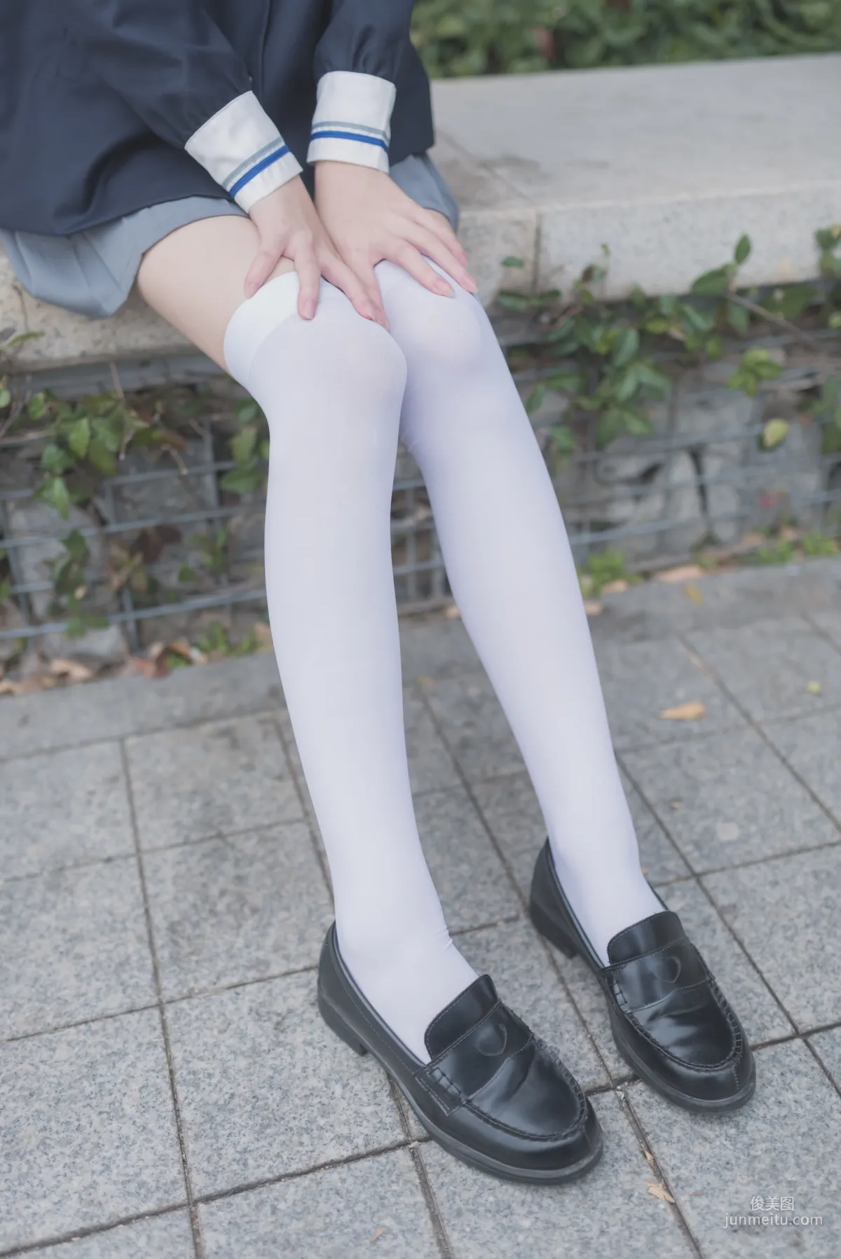 [Fengzhi Lingyu] NO.021 Schoolgirl Outdoor Black Stockings 1, Photo Set photo 34