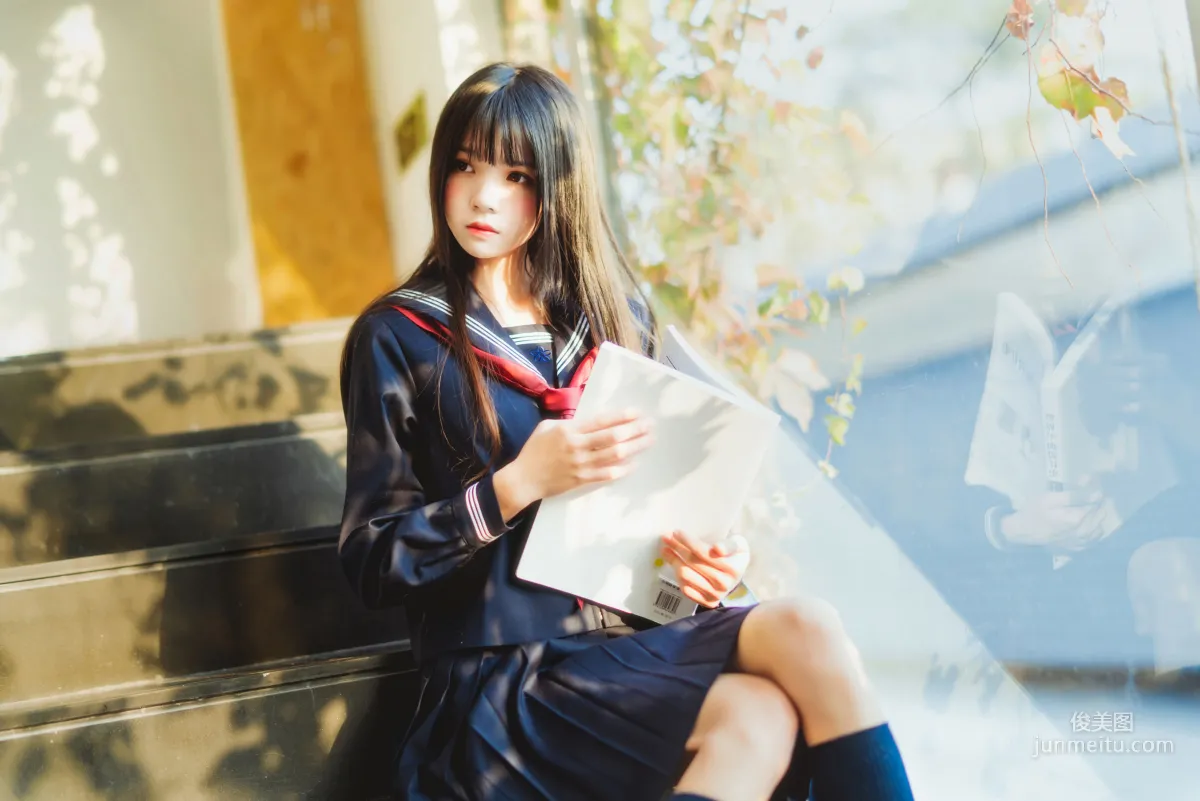 桜桃喵《(小少女)黑色水手服》 [蘿莉COS] 寫真集 10