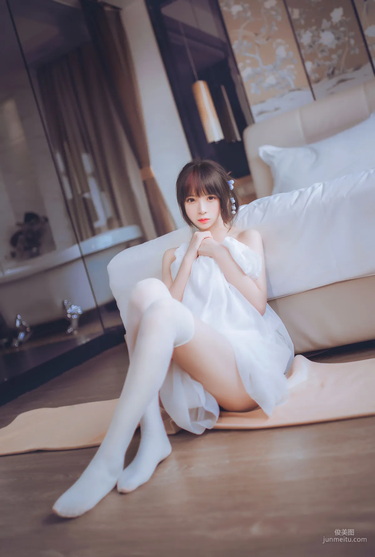瘋貓ss《睡衣與浴室的水手服》 [蘿莉COS] 寫真集 19