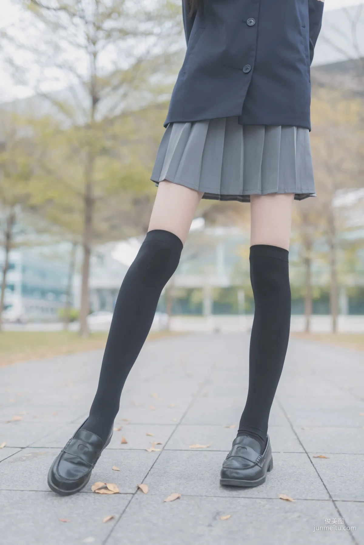 [Fengzhi Lingyu] NO.021 Schoolgirl Outdoor Black Stockings 1, Photo Set photo 10