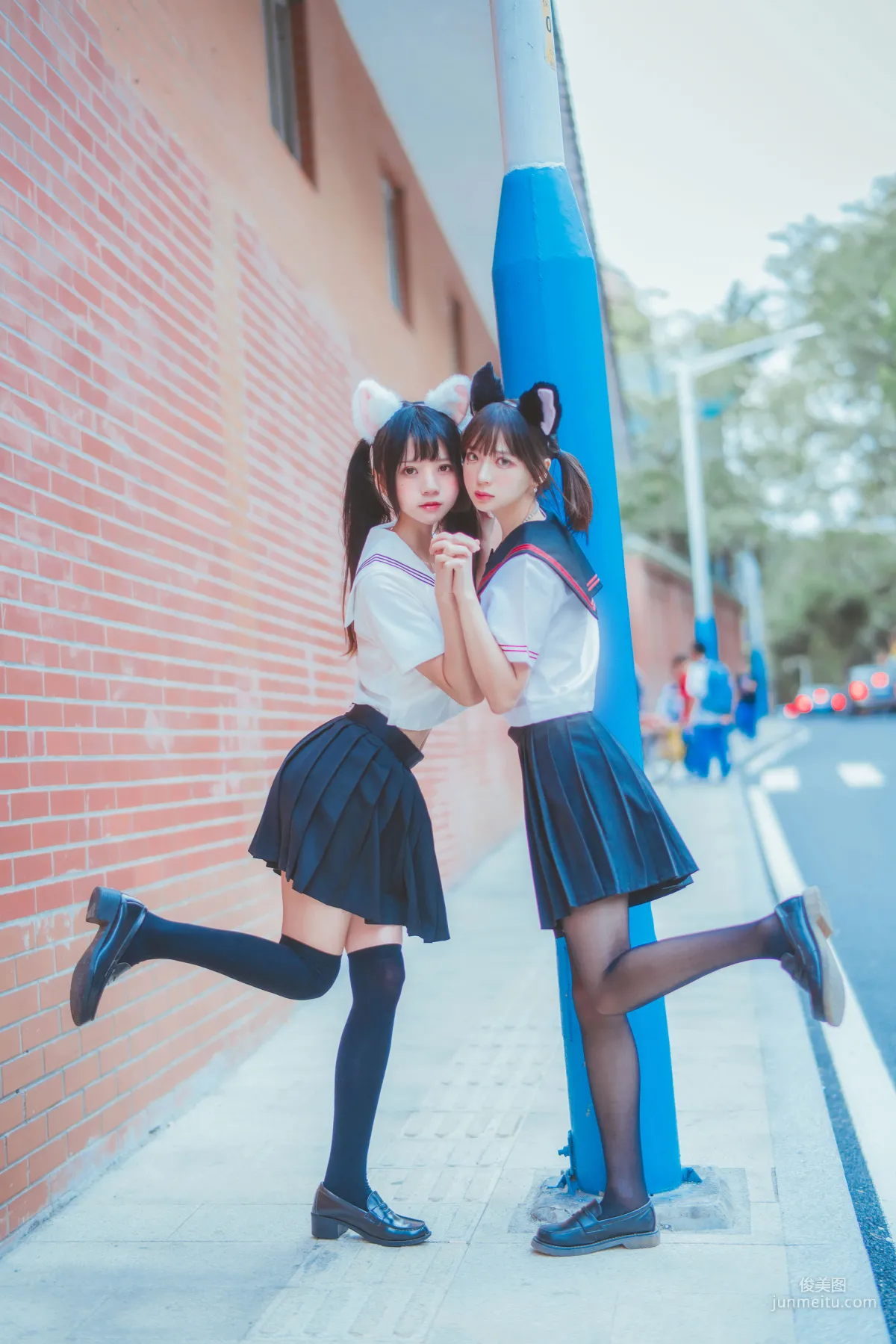 桜桃喵&疯猫ss 《JK百合2》 [萝莉COS] 写真集31