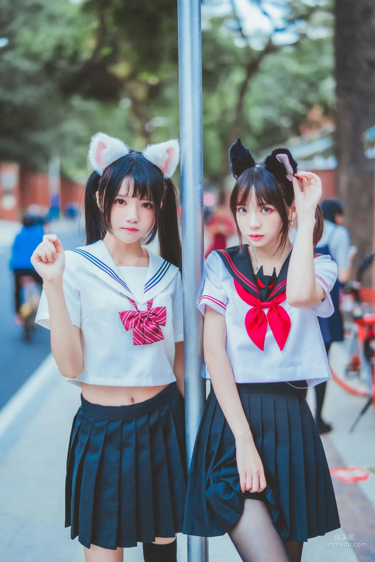 桜桃喵&疯猫ss 《JK百合2》 [萝莉COS] 写真集21