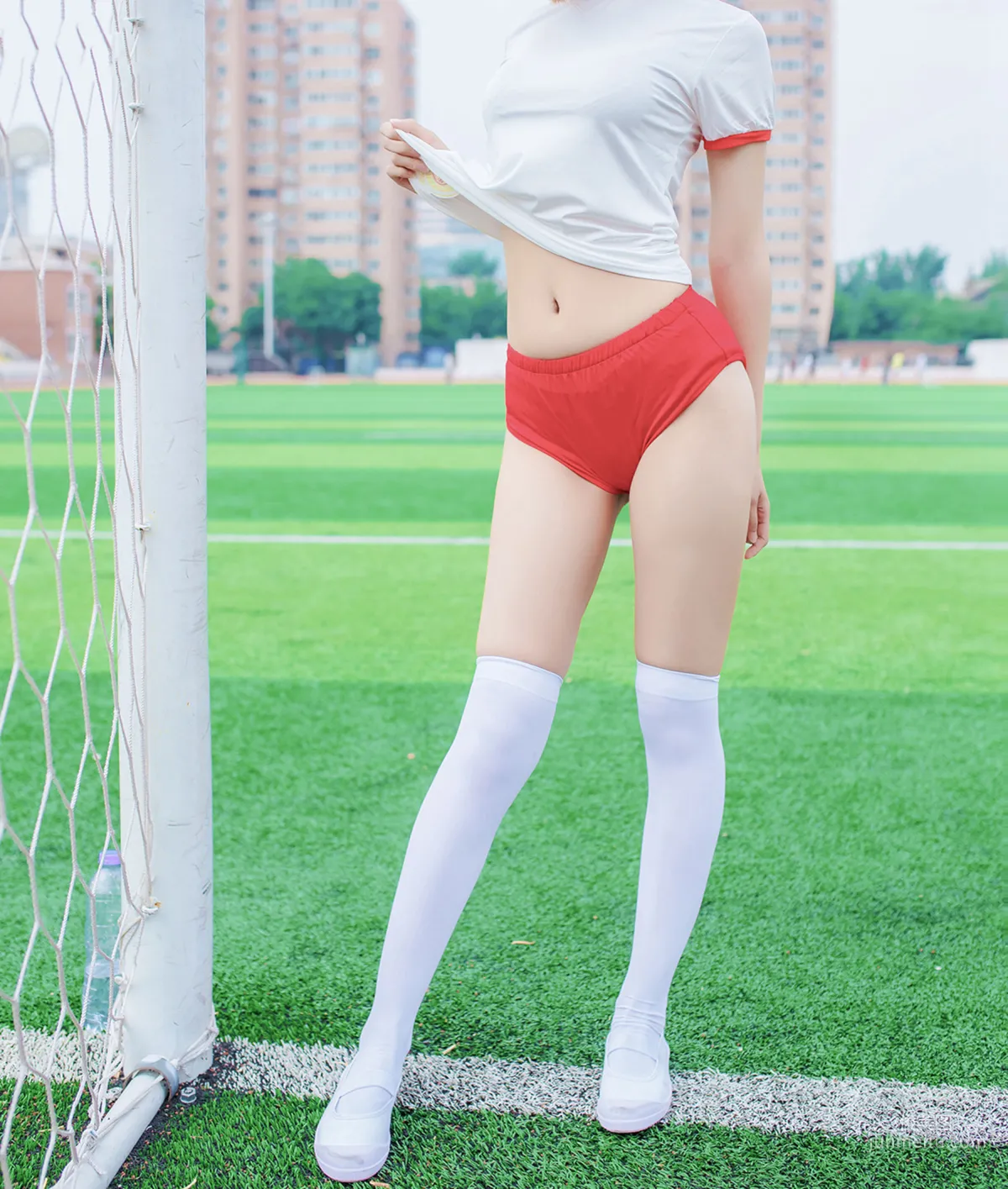 [风之领域] NO.132 体操服少女的过膝白丝 写真集4