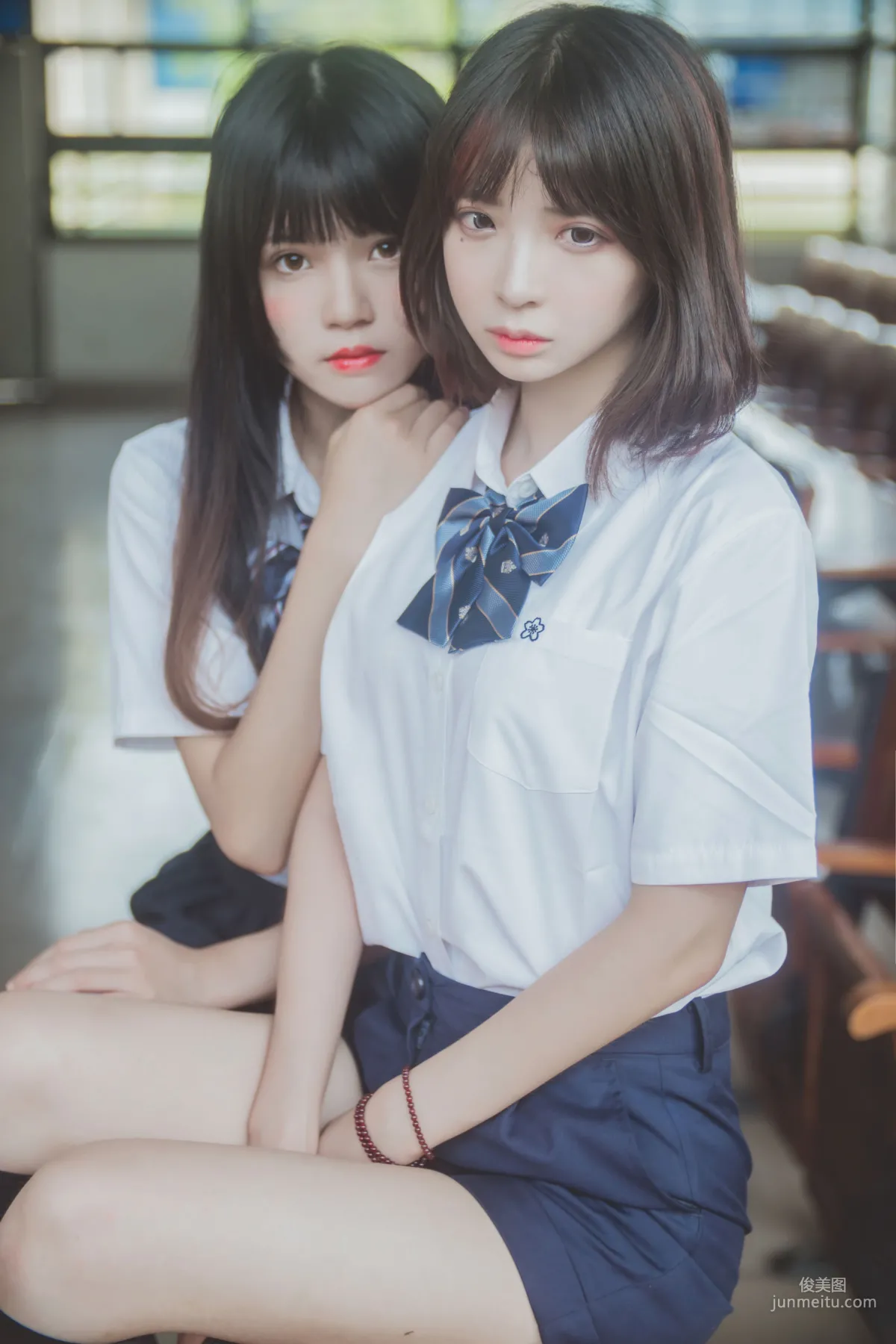 桜桃喵&疯猫ss《JK百合》 [萝莉COS] 写真集2