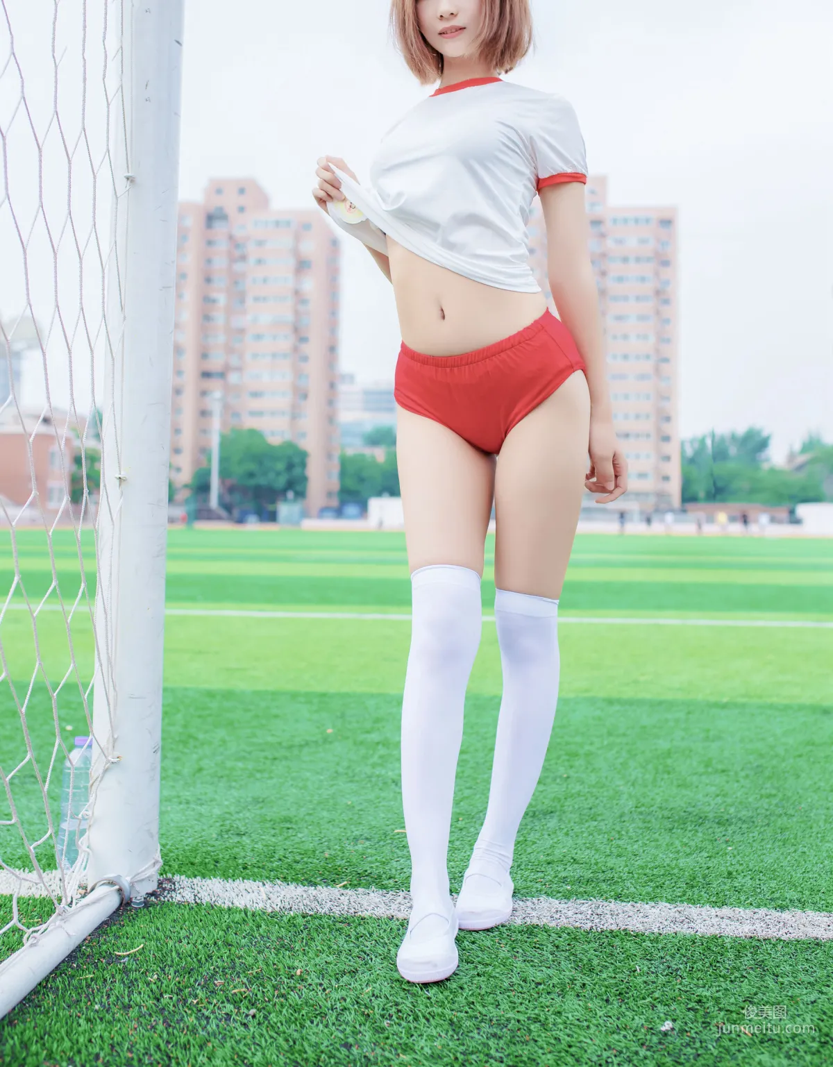 [风之领域] NO.132 体操服少女的过膝白丝 写真集33