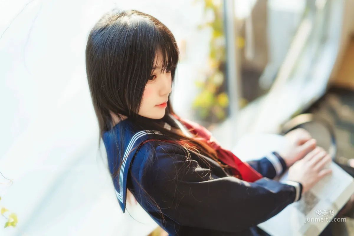 桜桃喵《(小少女)黑色水手服》 [蘿莉COS] 寫真集 12