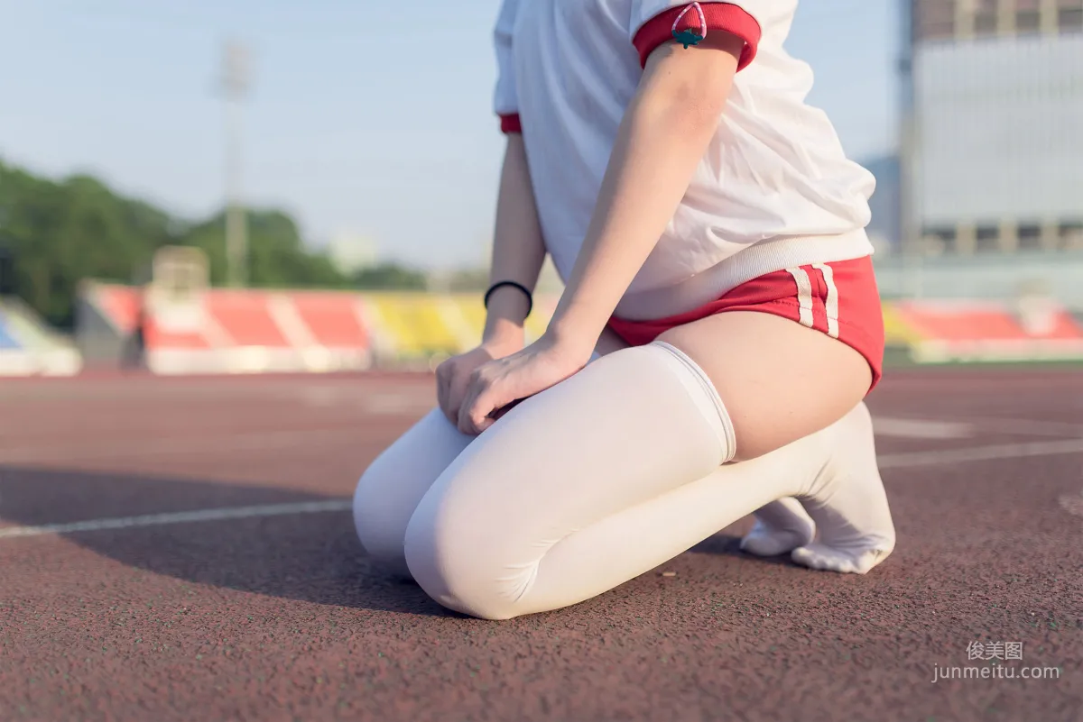 [风之领域] NO.112 运动场上的白丝体操服少女 写真集31