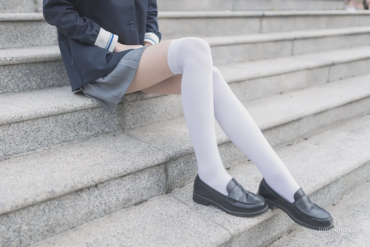 [Fengzhi Lingyu] NO.021 Schoolgirl Outdoor Black Stockings 1, Photo Set photo 37