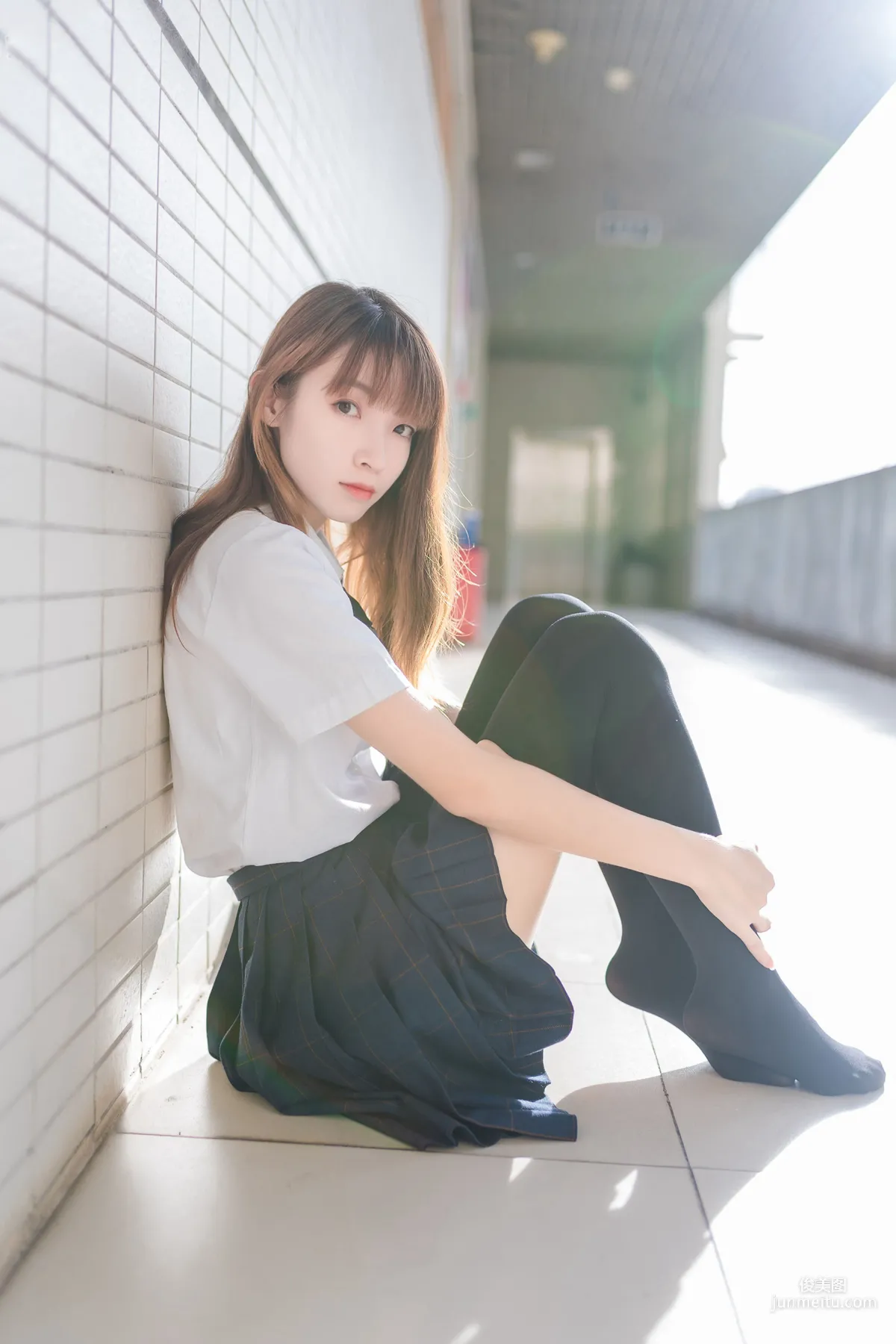 [风之领域] NO.070 午后阳光下的黑丝学妹 写真集1