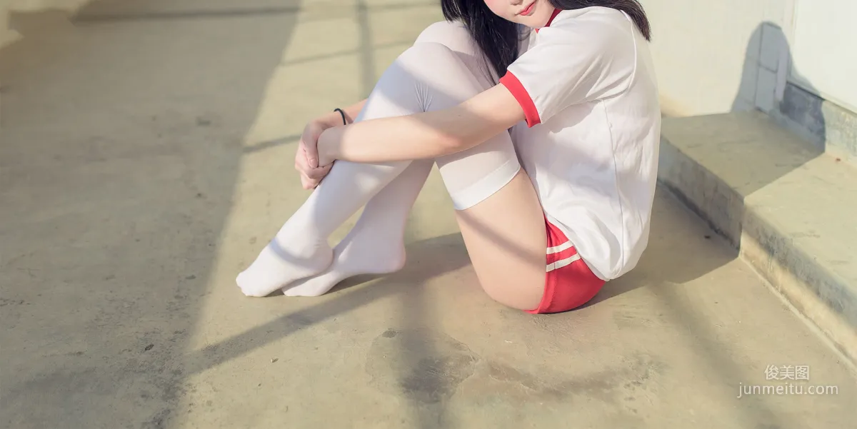 [风之领域] NO.112 运动场上的白丝体操服少女 写真集39