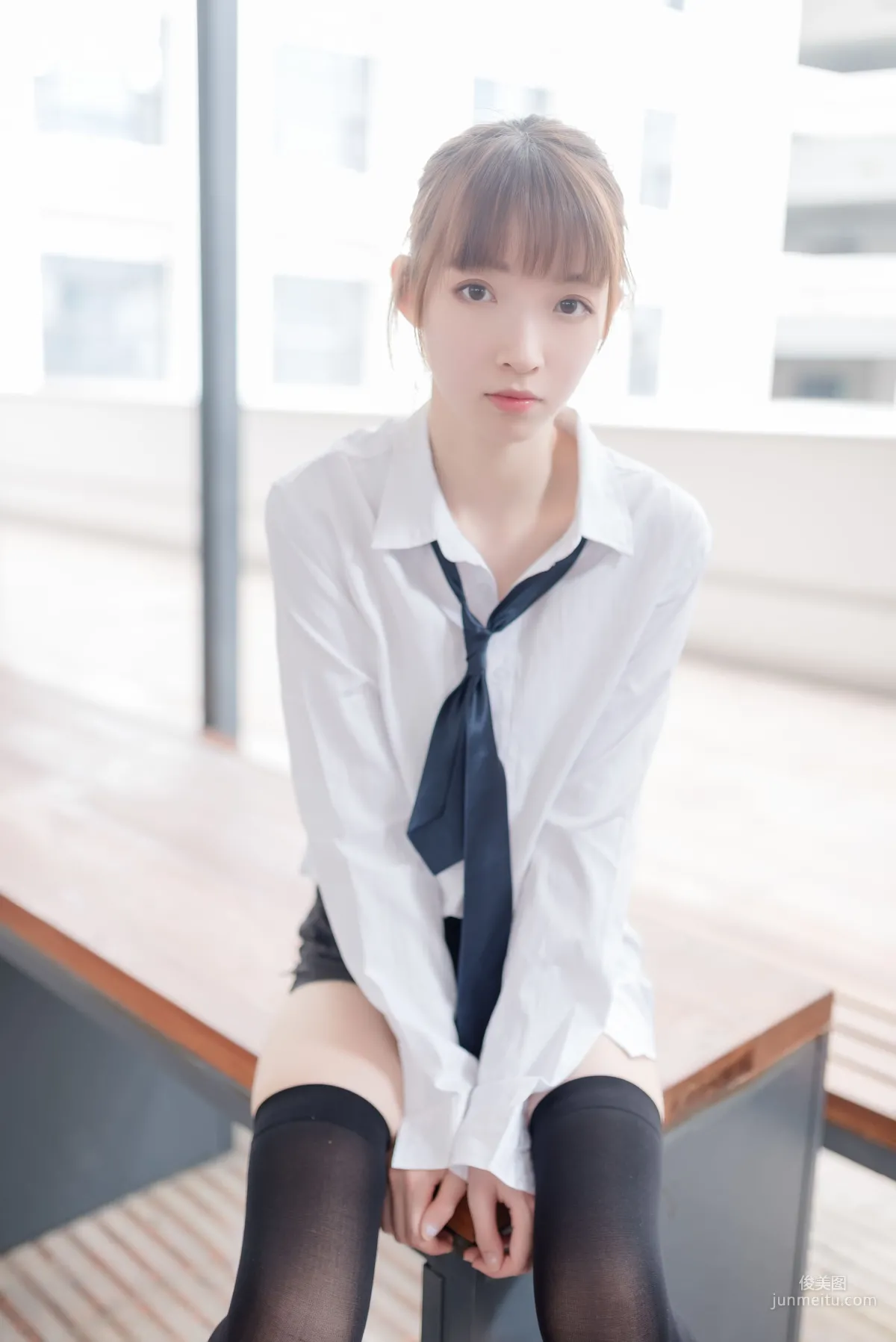 [風之領域] NO.039 白襯衫黑絲美腿 寫真集 4