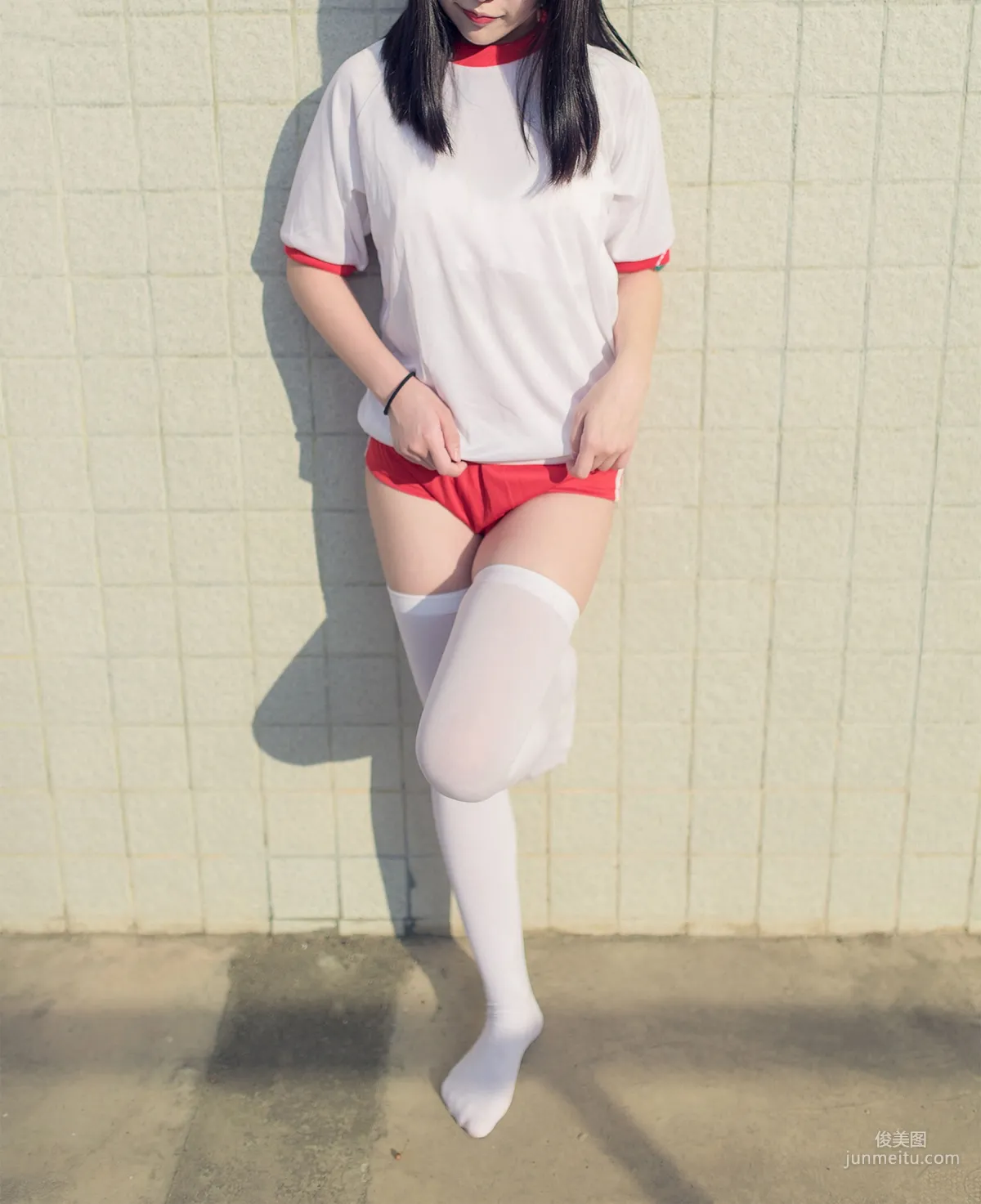 [风之领域] NO.112 运动场上的白丝体操服少女 写真集40