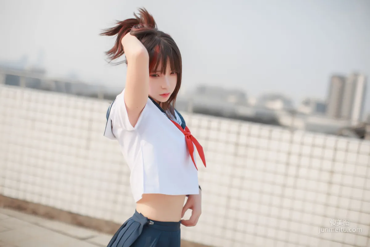 瘋貓ss《同桌的水手服》 [蘿莉COS] 寫真集 33