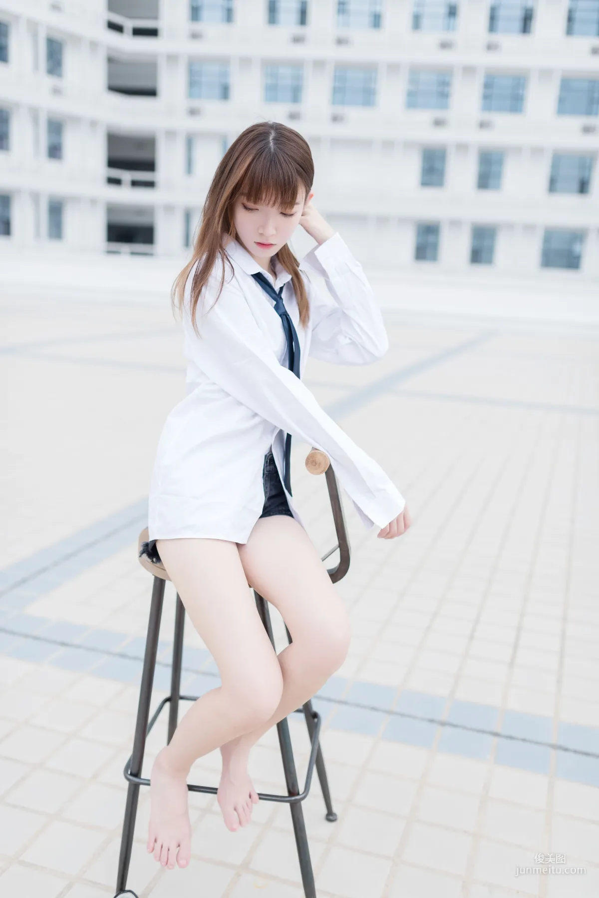 [风之领域] NO.038 白衬衫裸足 写真集1