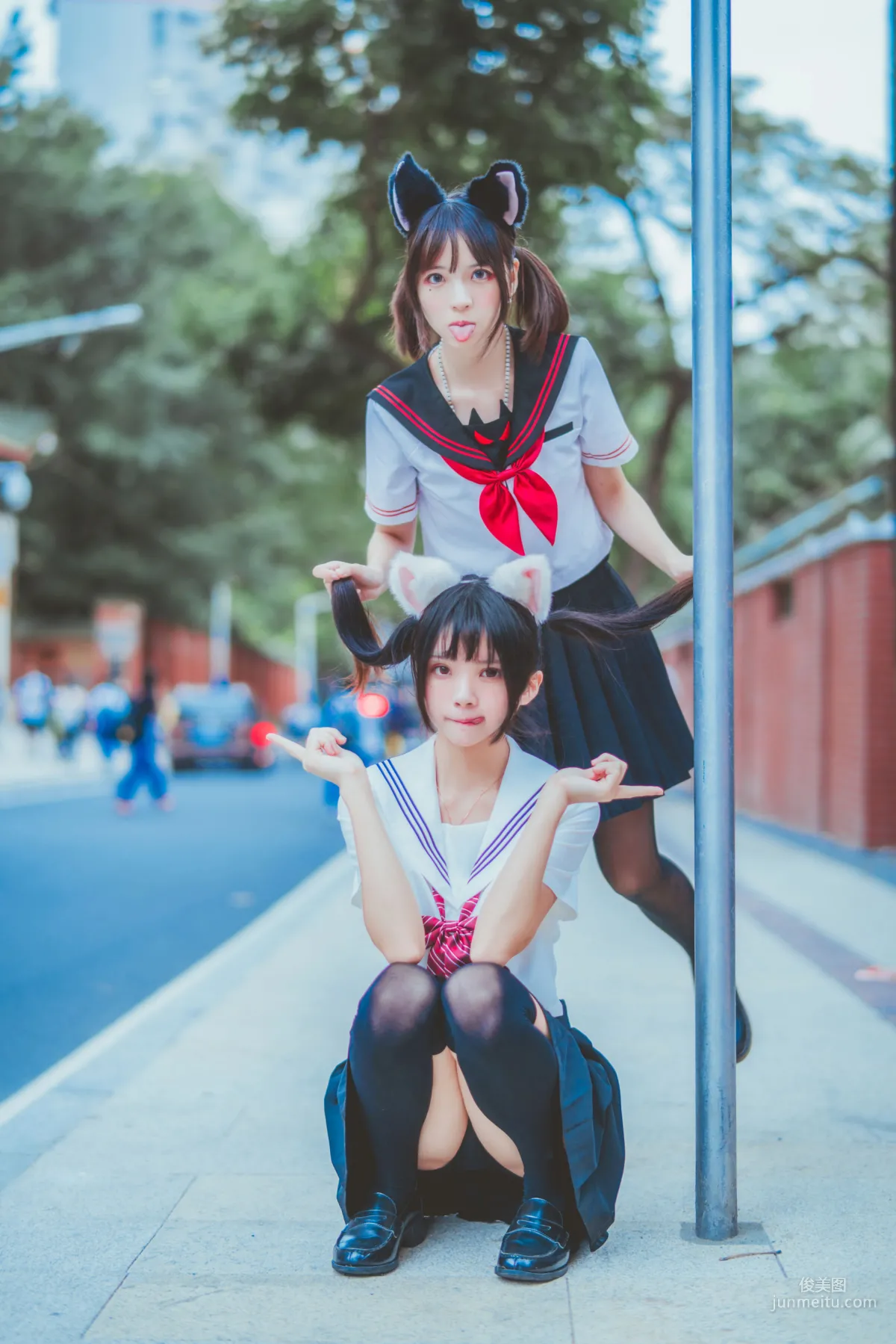 桜桃喵&疯猫ss 《JK百合2》 [萝莉COS] 写真集23