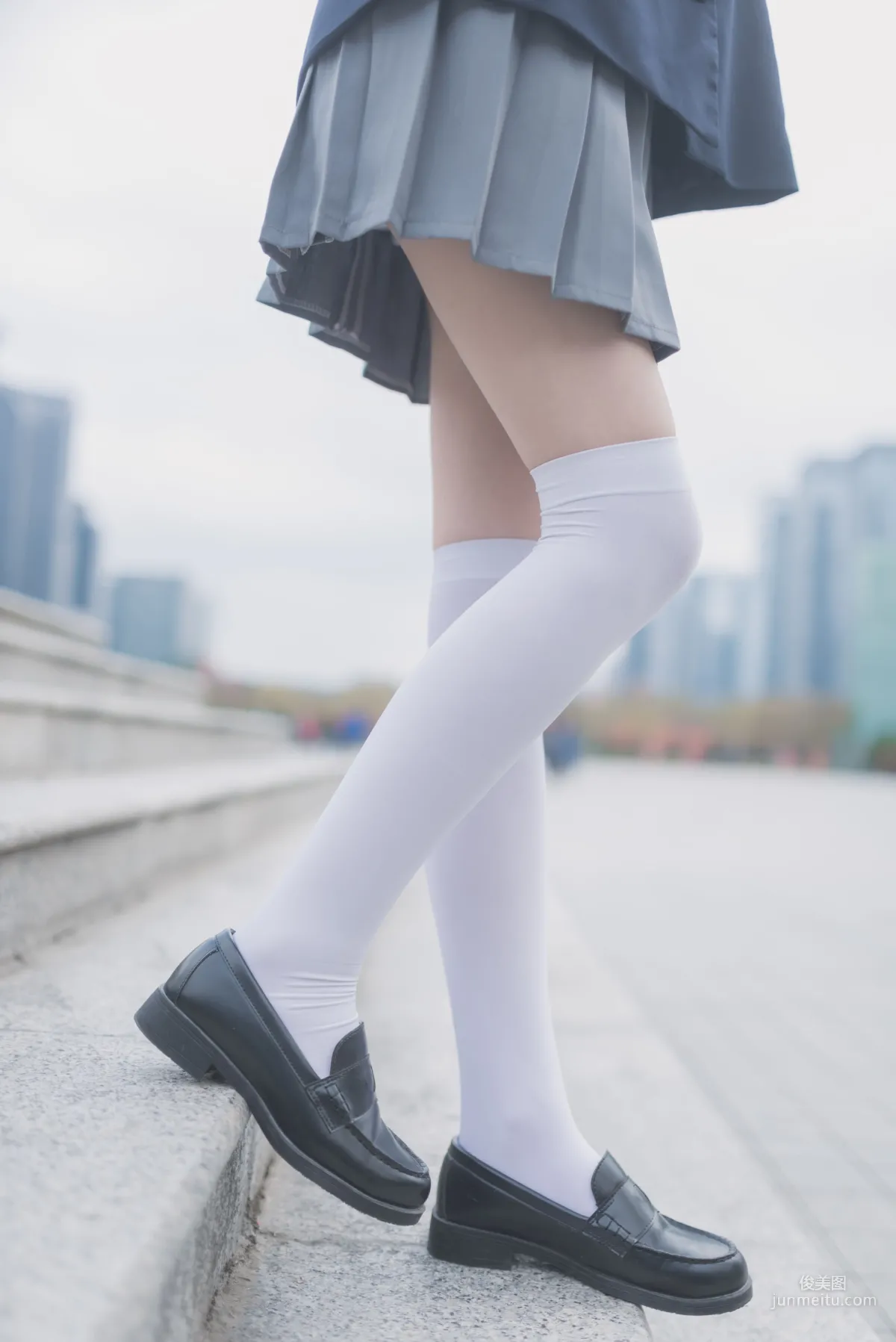 [Fengzhi Lingyu] NO.021 Schoolgirl Outdoor Black Stockings 1, Photo Set photo 42
