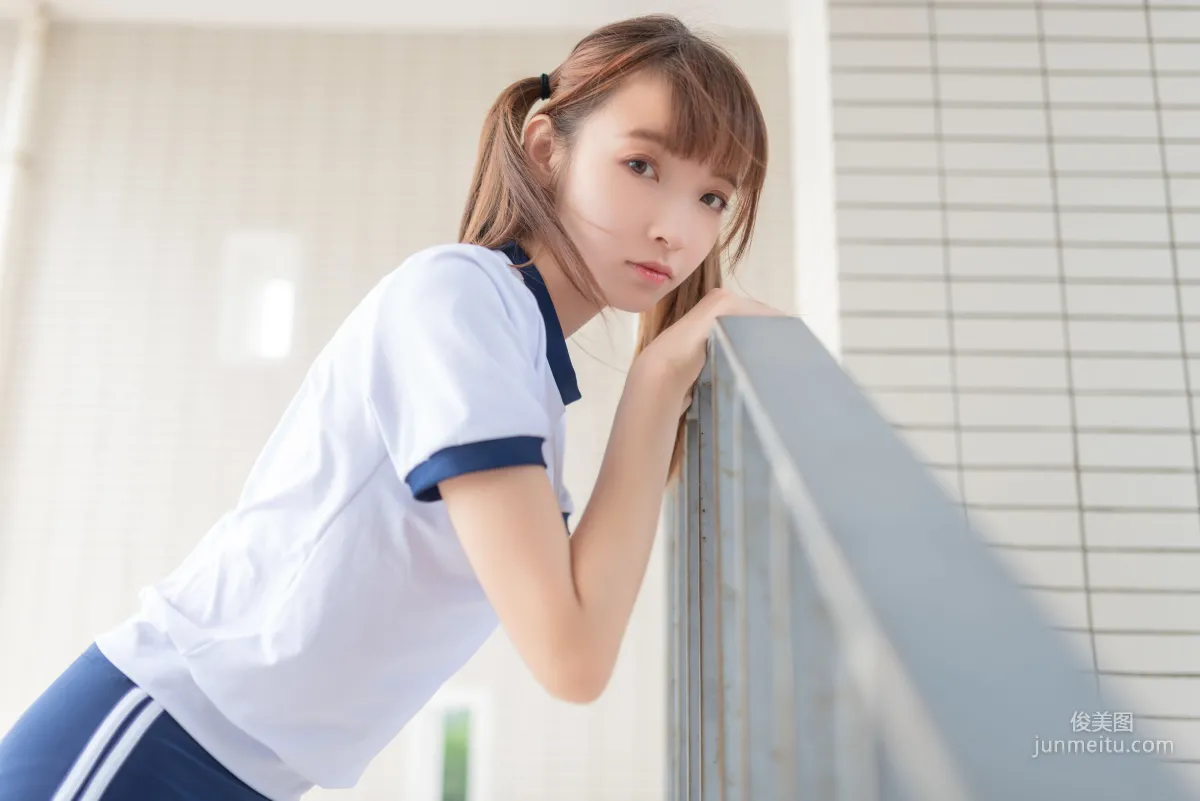 [Fengzhi Lingyu] NO.045 Fresh Gymnastics Uniform White Stockings Girl Photo Set photo 38