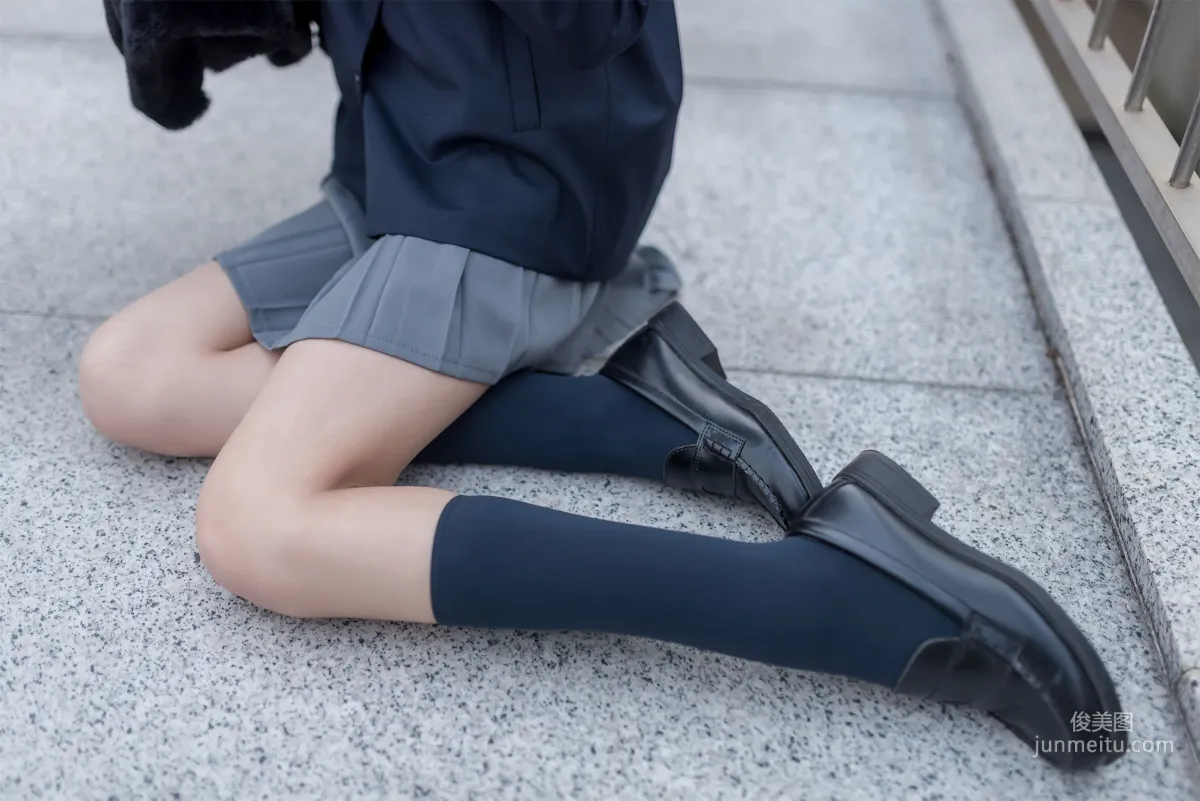 [Fengzhi Lingyu] NO.022 Schoolgirl Outdoor Black Stockings 2 Photo Set photo 45