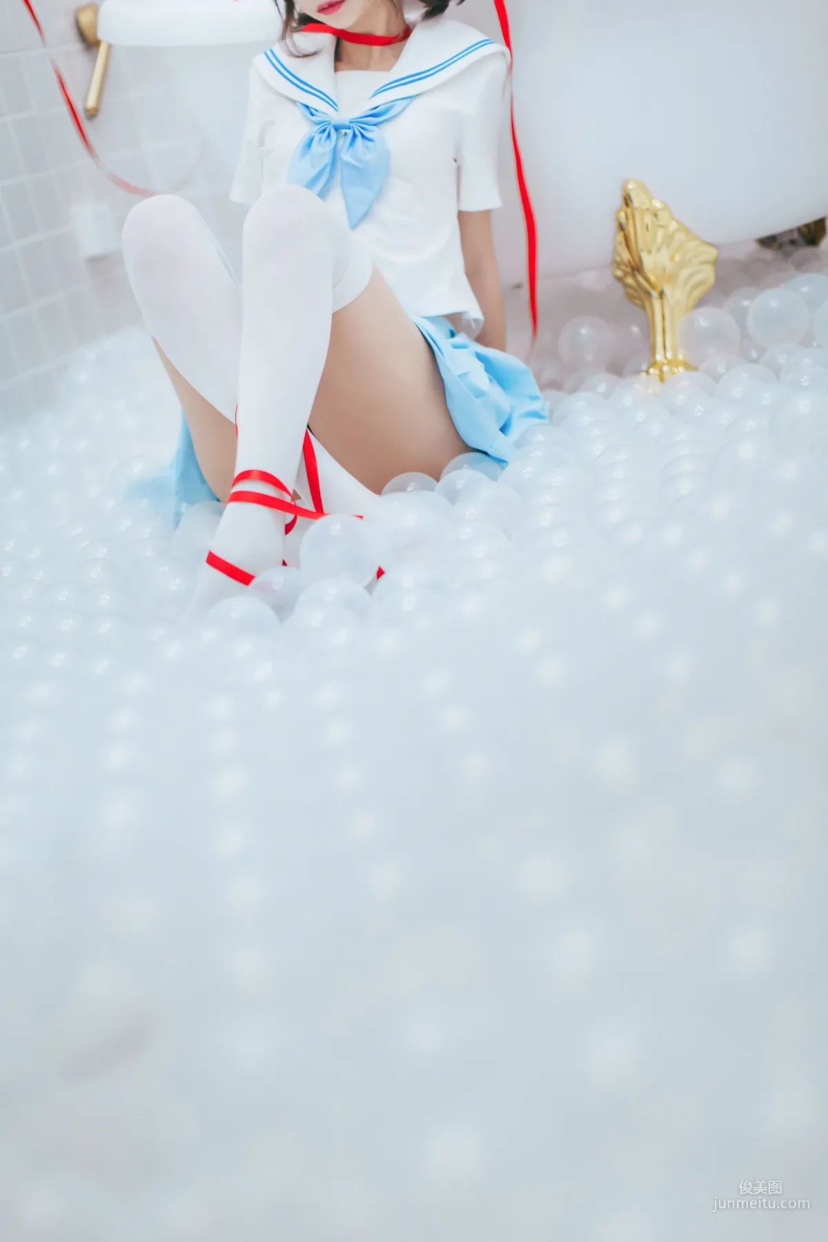 瘋貓ss《睡衣與浴室的水手服》 [蘿莉COS] 寫真集 41