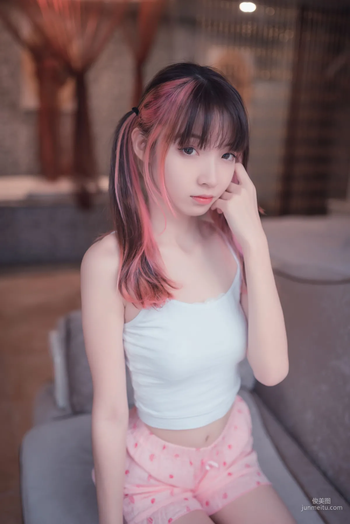 [风之领域] NO.025 粉白条纹小可爱 写真集18