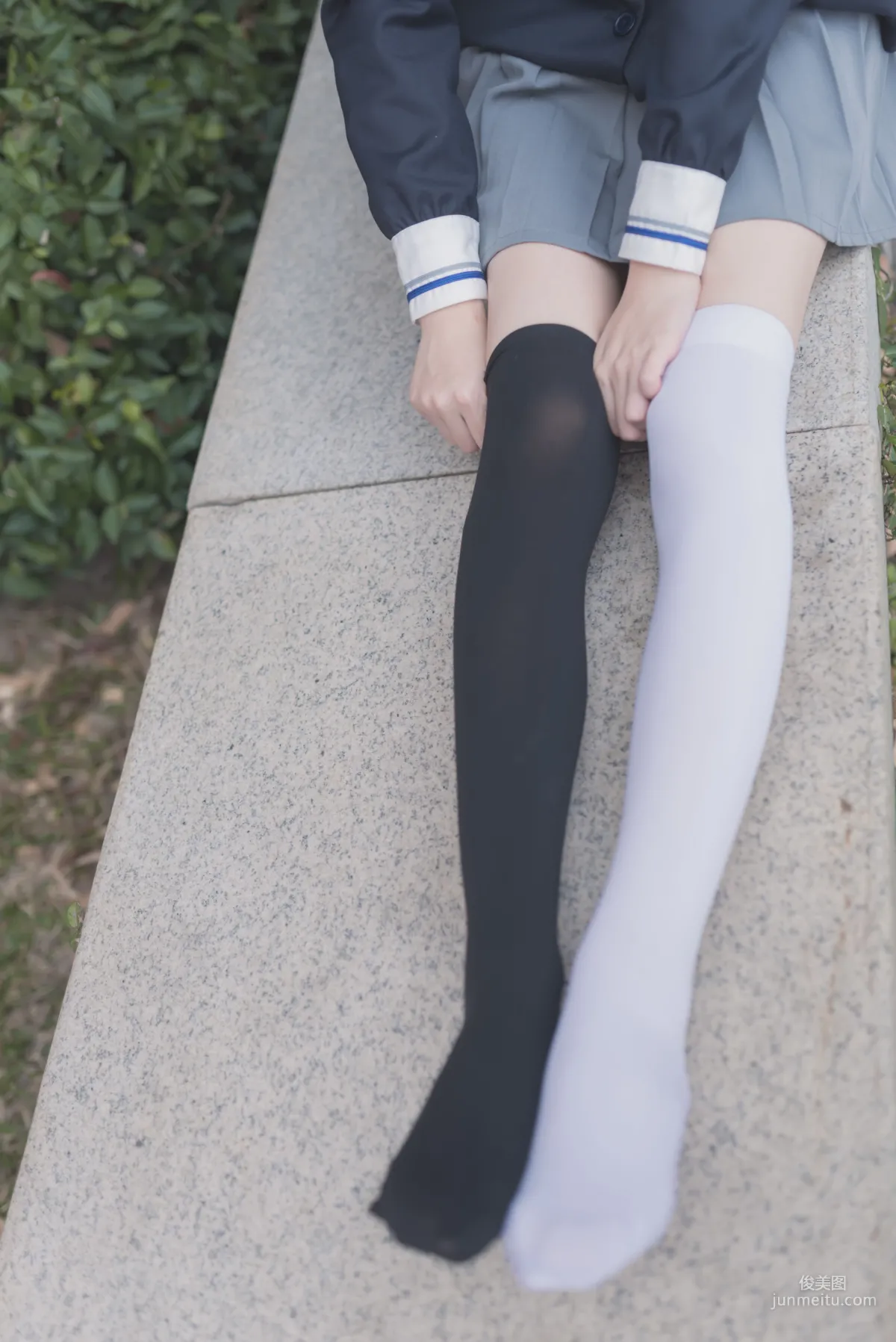 [Fengzhi Lingyu] NO.021 Schoolgirl Outdoor Black Stockings 1, Photo Set photo 27