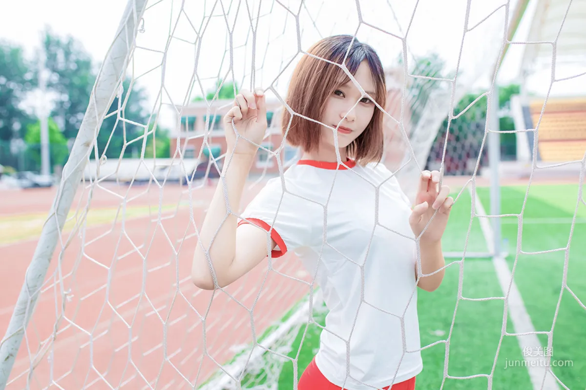 [风之领域] NO.132 体操服少女的过膝白丝 写真集36