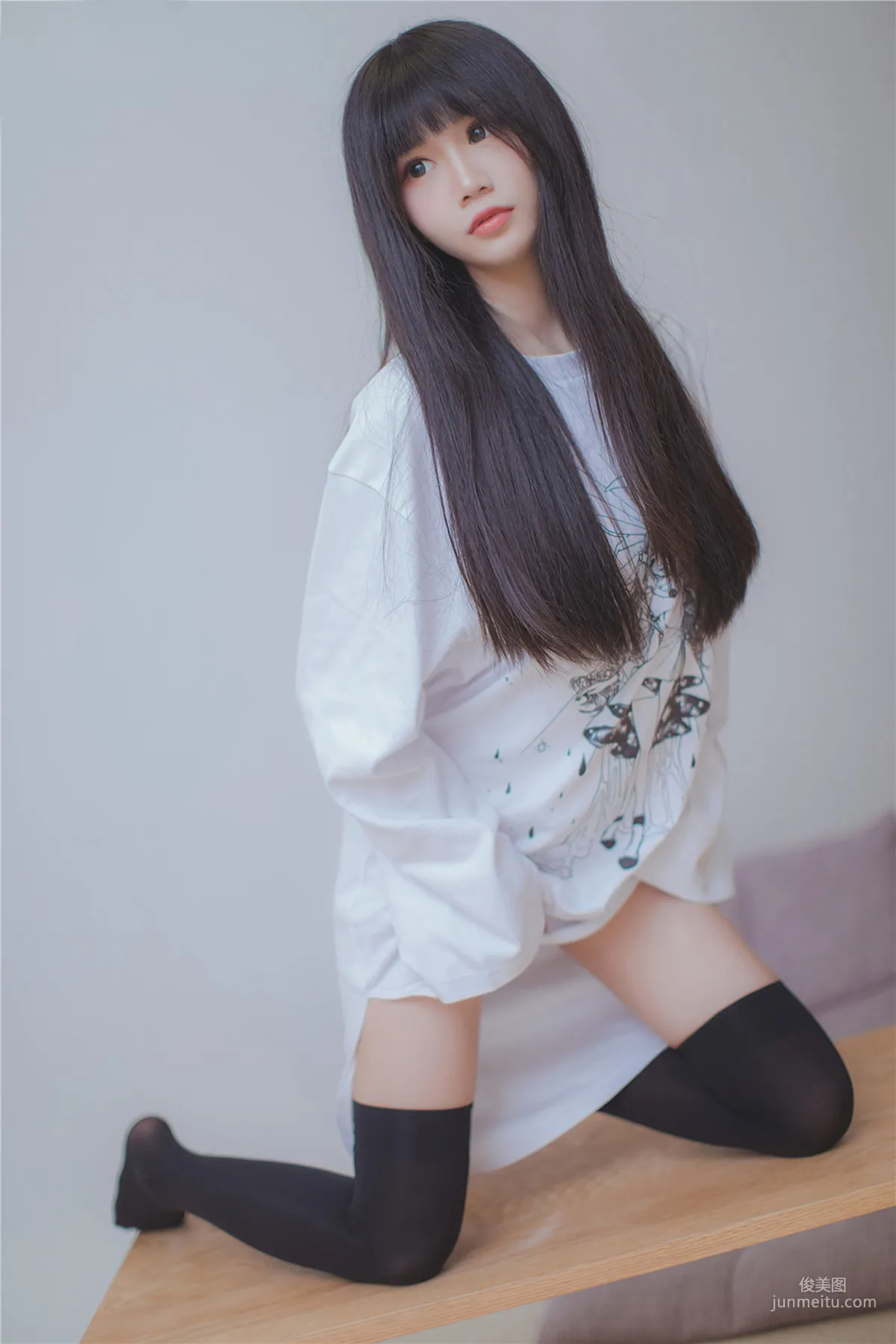 [风之领域] NO.079 长发的黑丝学妹 写真集2