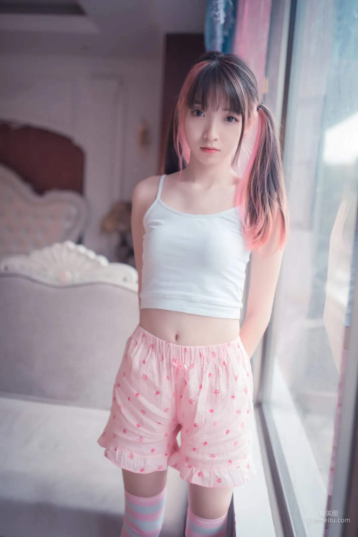 [风之领域] NO.025 粉白条纹小可爱 写真集21