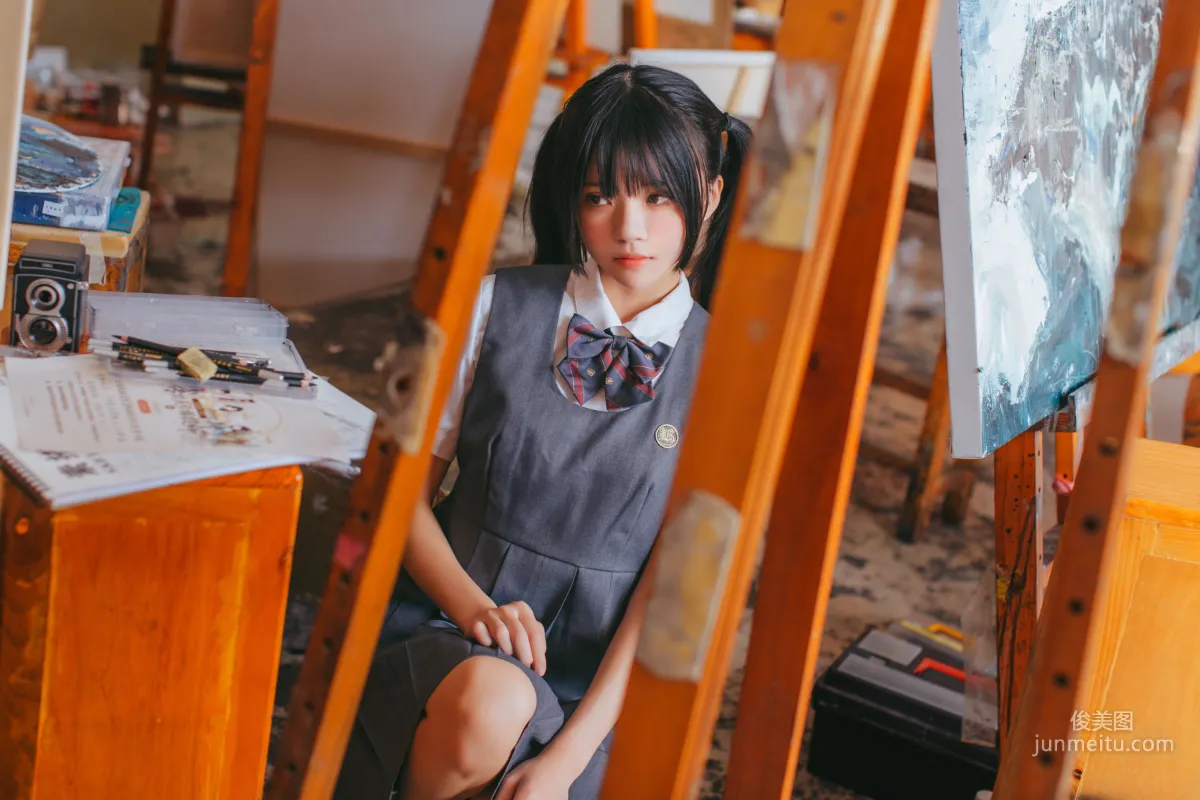桜桃喵《畫室少女》 [蘿莉COS] 寫真集 10