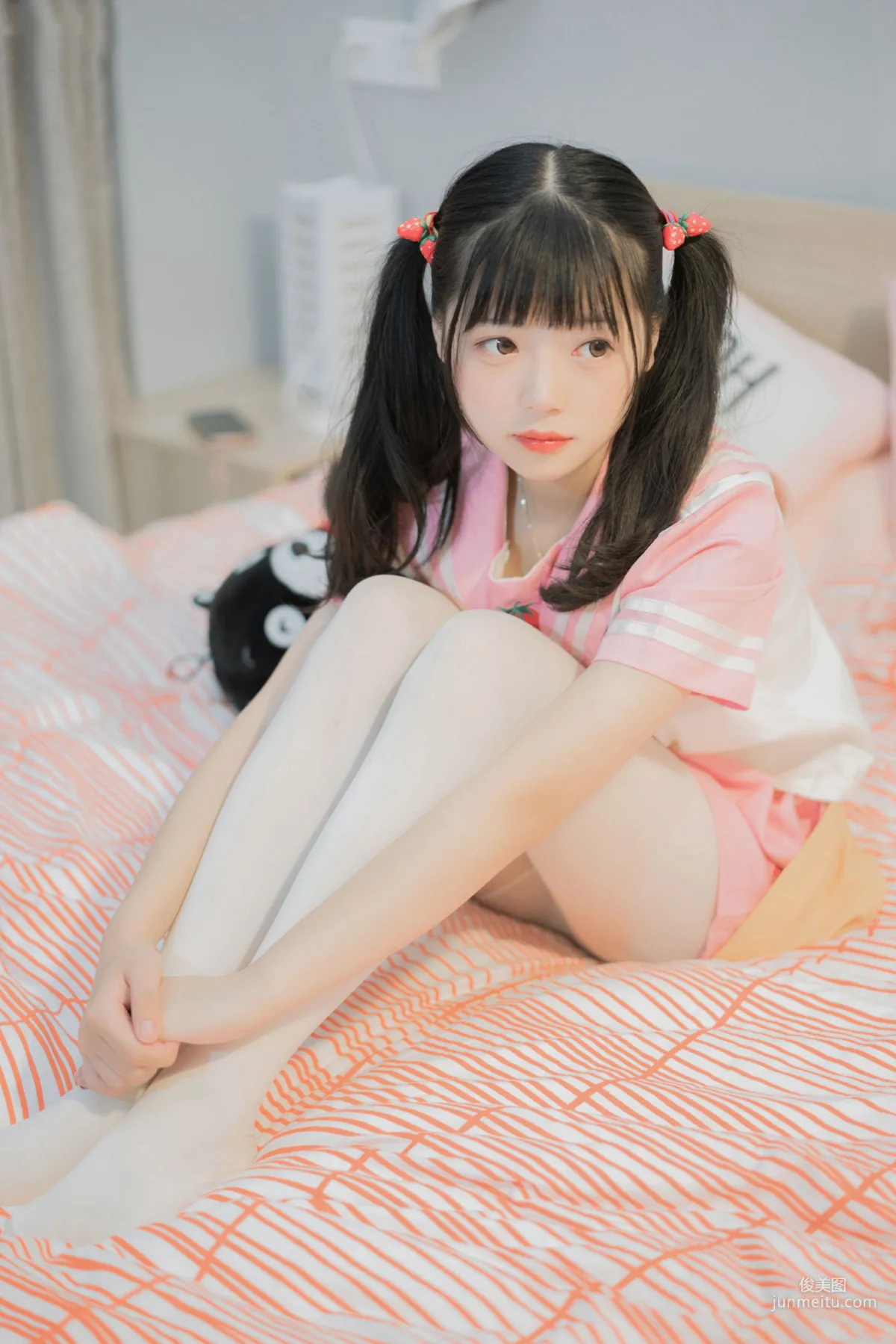 [风之领域] NO.107 粉红樱桃学妹白丝 写真集1