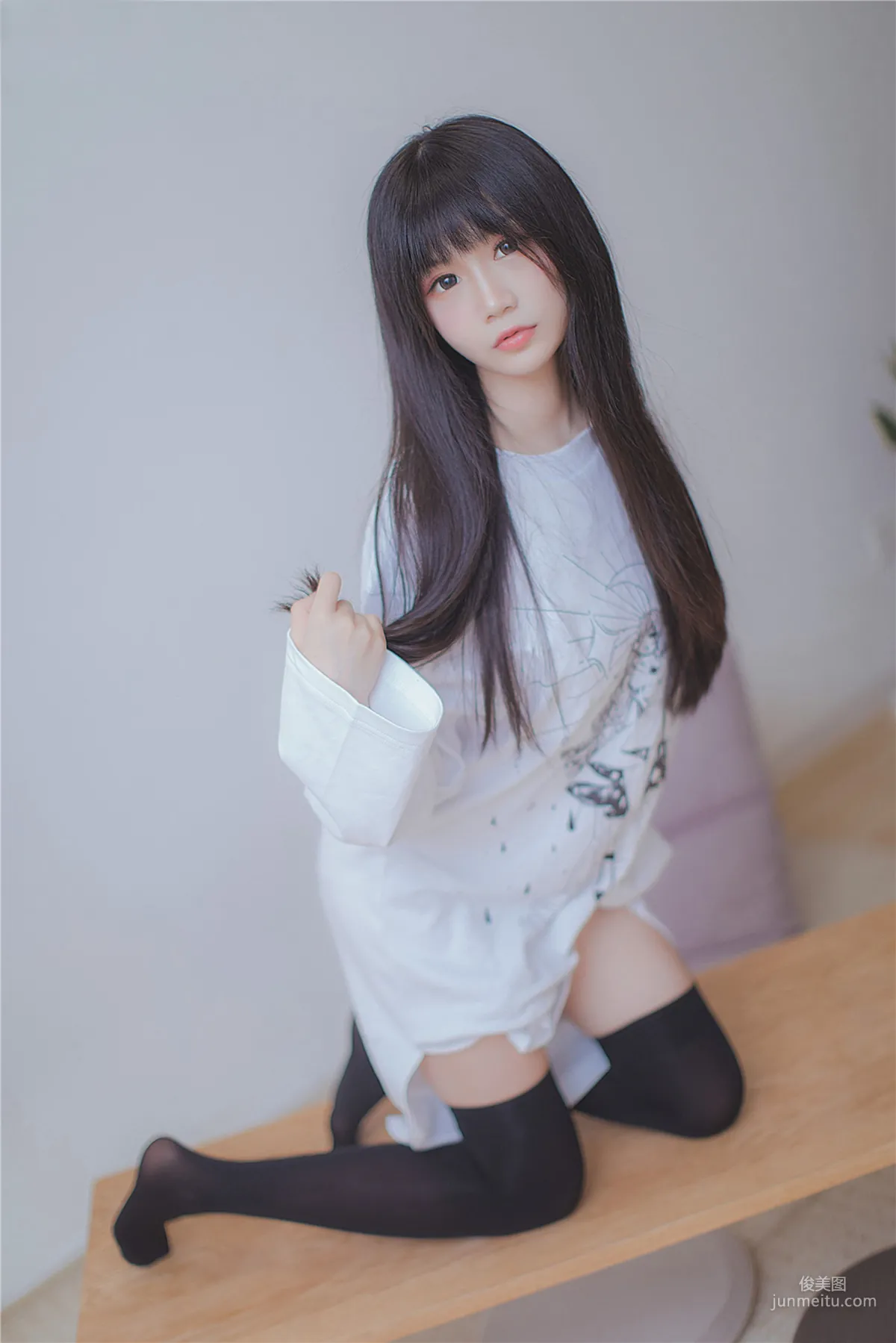 [风之领域] NO.079 长发的黑丝学妹 写真集33
